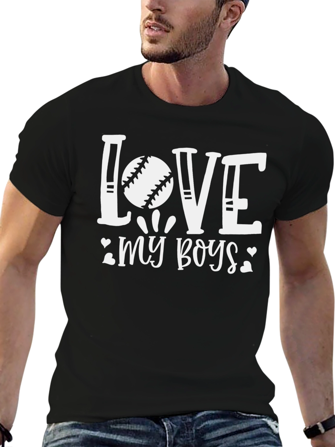 Love My Boys Baseball T-Shirt
