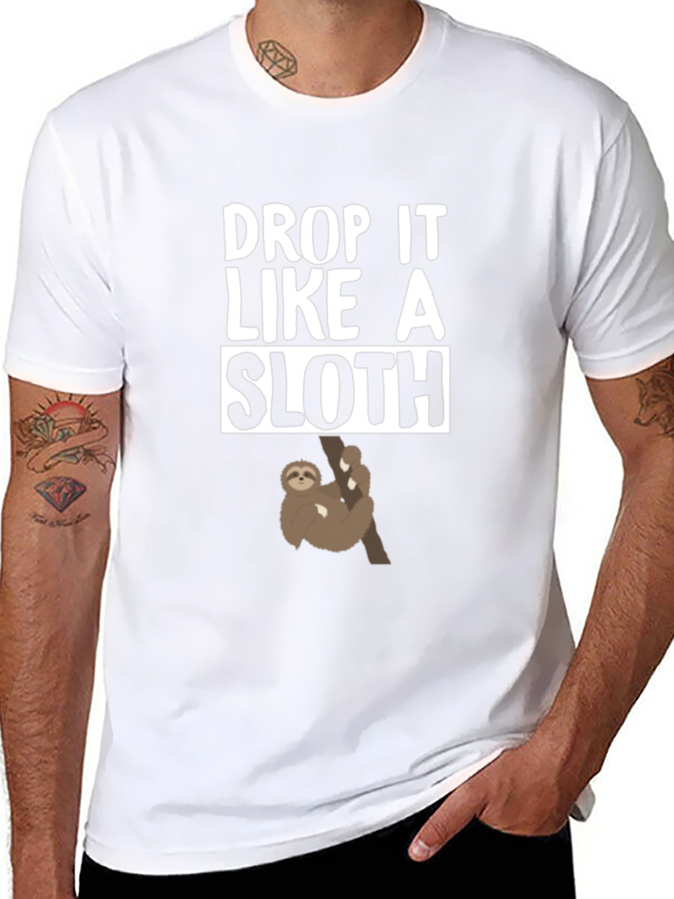 Drop It Like A Sloth Graphic Tee