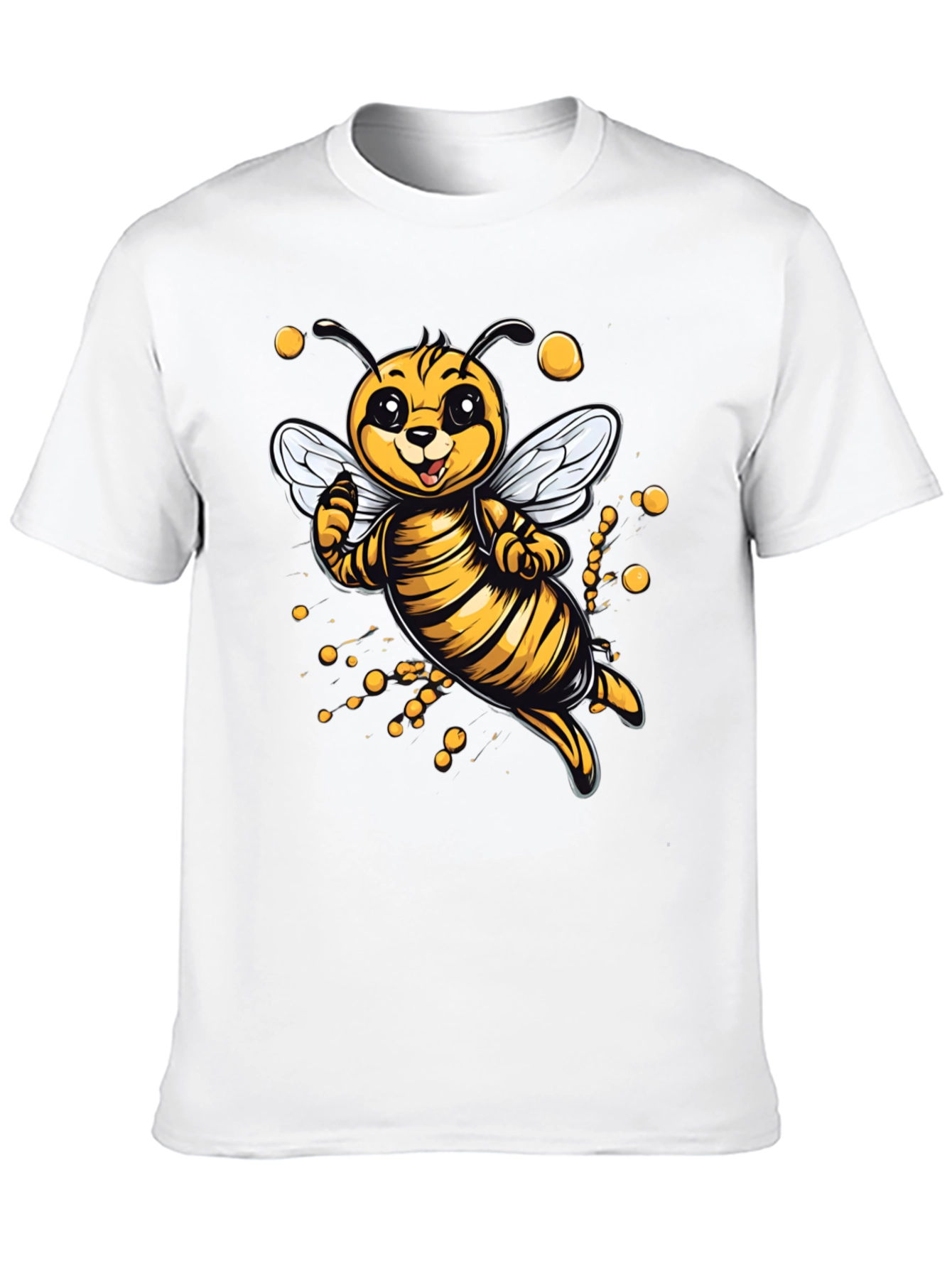 Cute Cartoon Bee Graphic T-Shirt