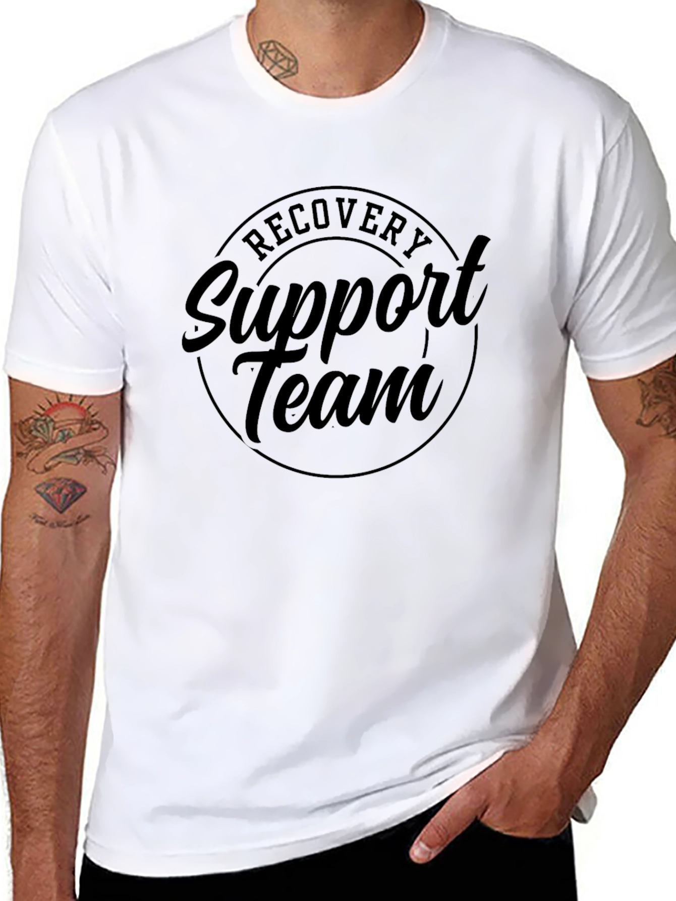 Recovery Support Team Black T-Shirt