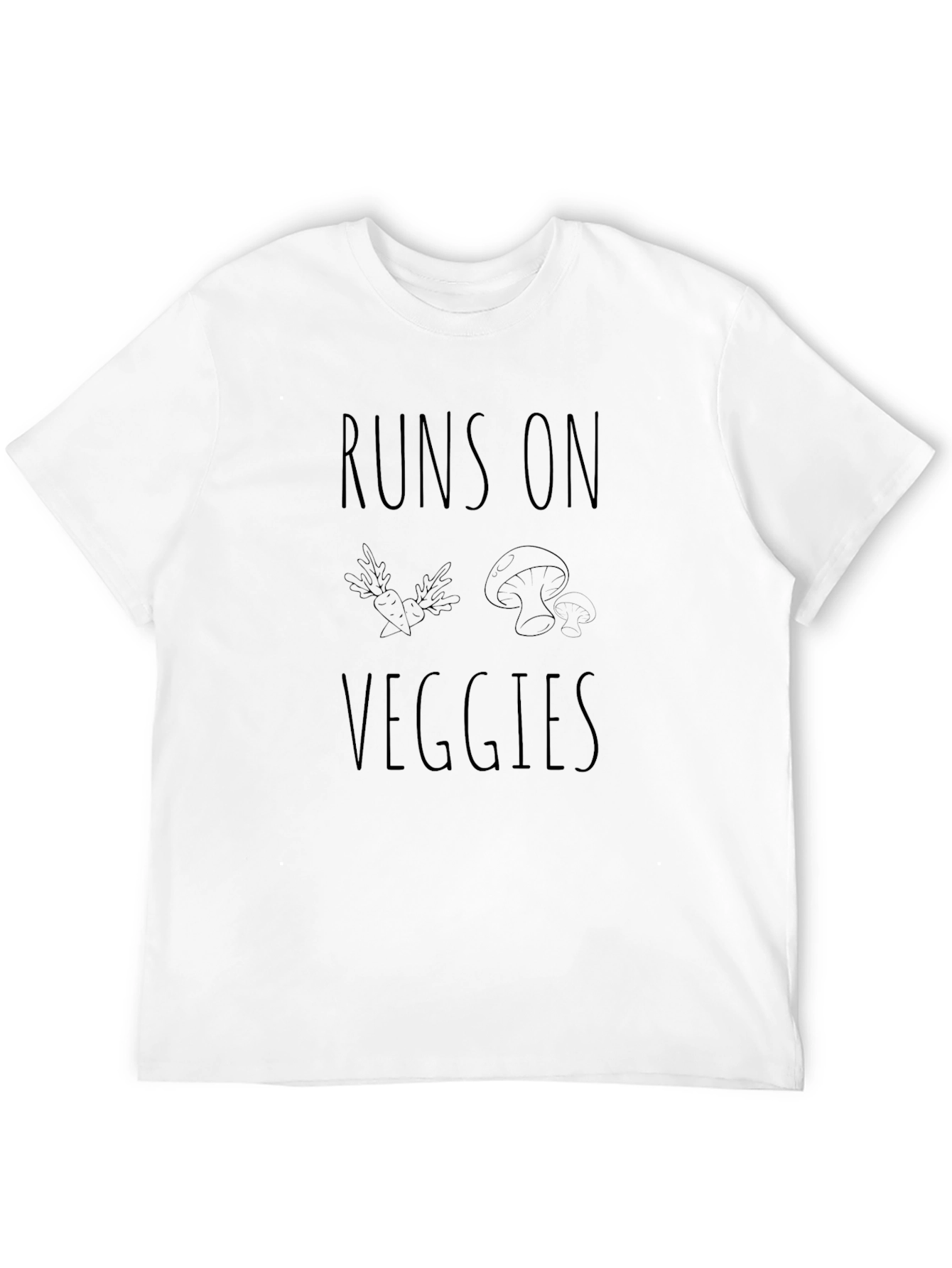 Runs on Veggies T-Shirt - Vegan Lifestyle Tee