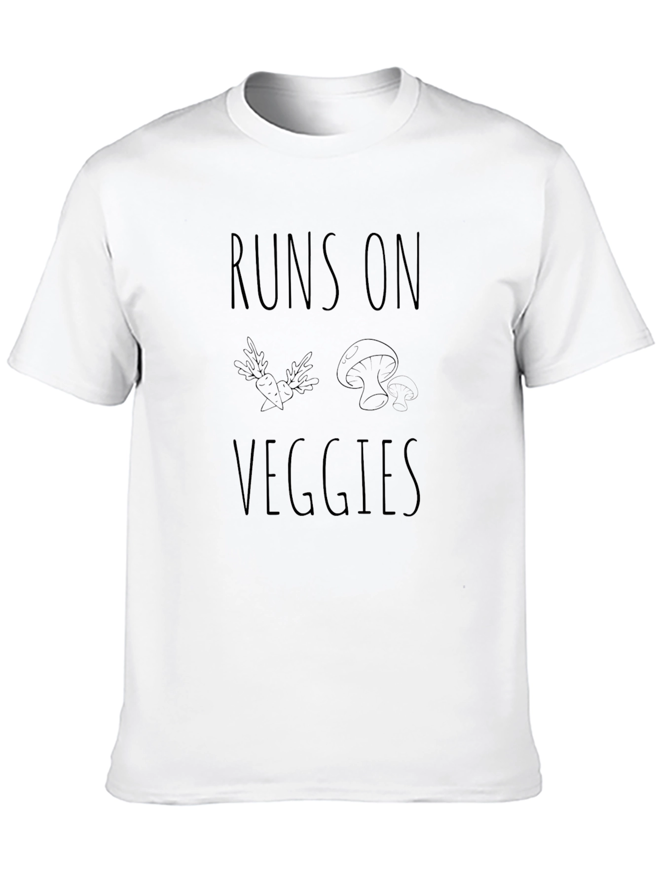 Runs on Veggies T-Shirt - Vegan Lifestyle Tee