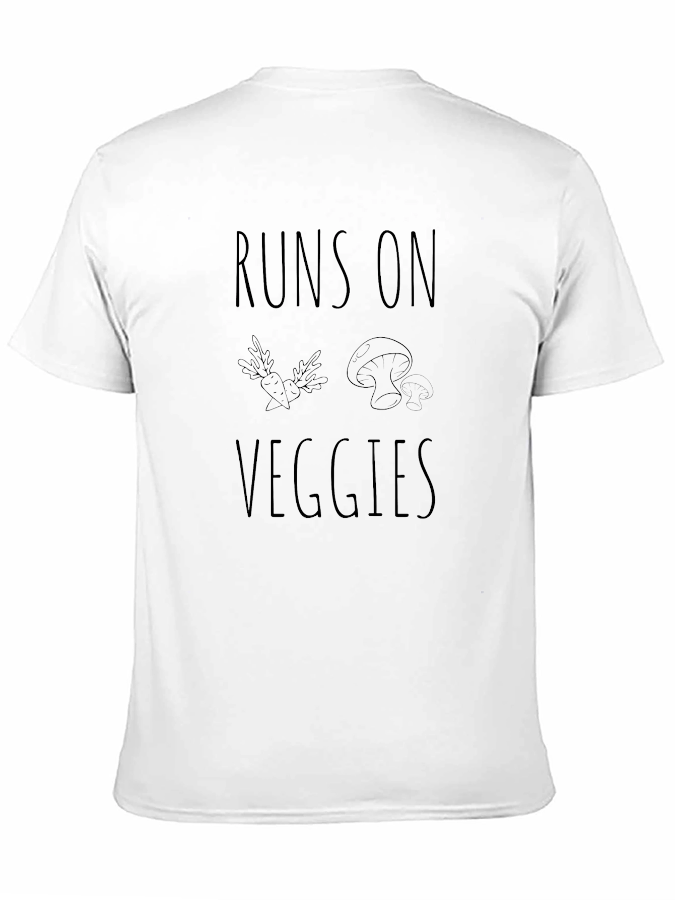 Runs on Veggies T-Shirt - Vegan Lifestyle Tee
