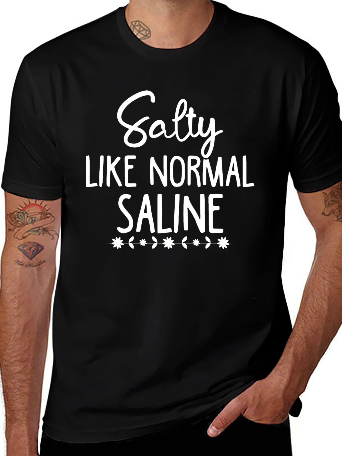 Salty Like Normal Saline Graphic T-Shirt