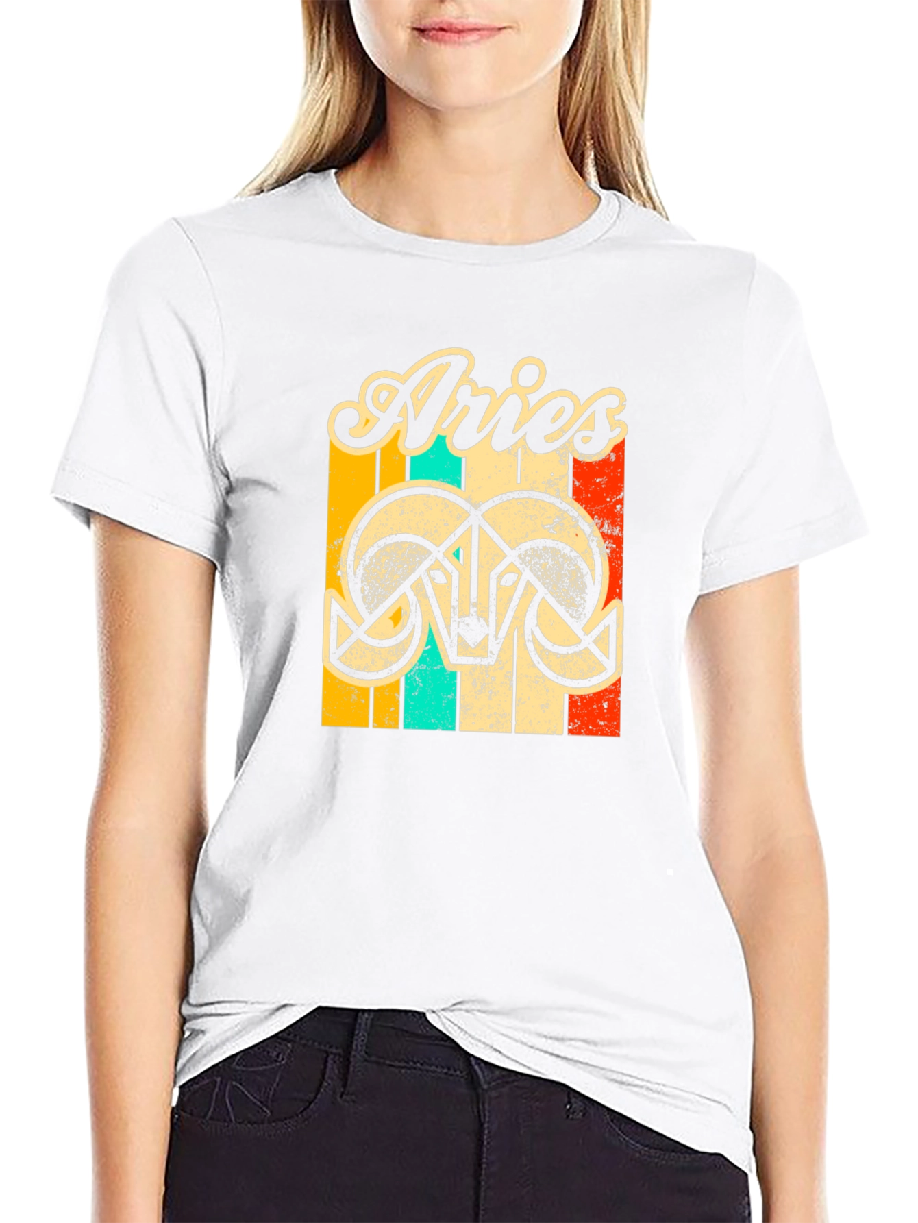 Retro Aries T-Shirt - Zodiac Astrology Tee