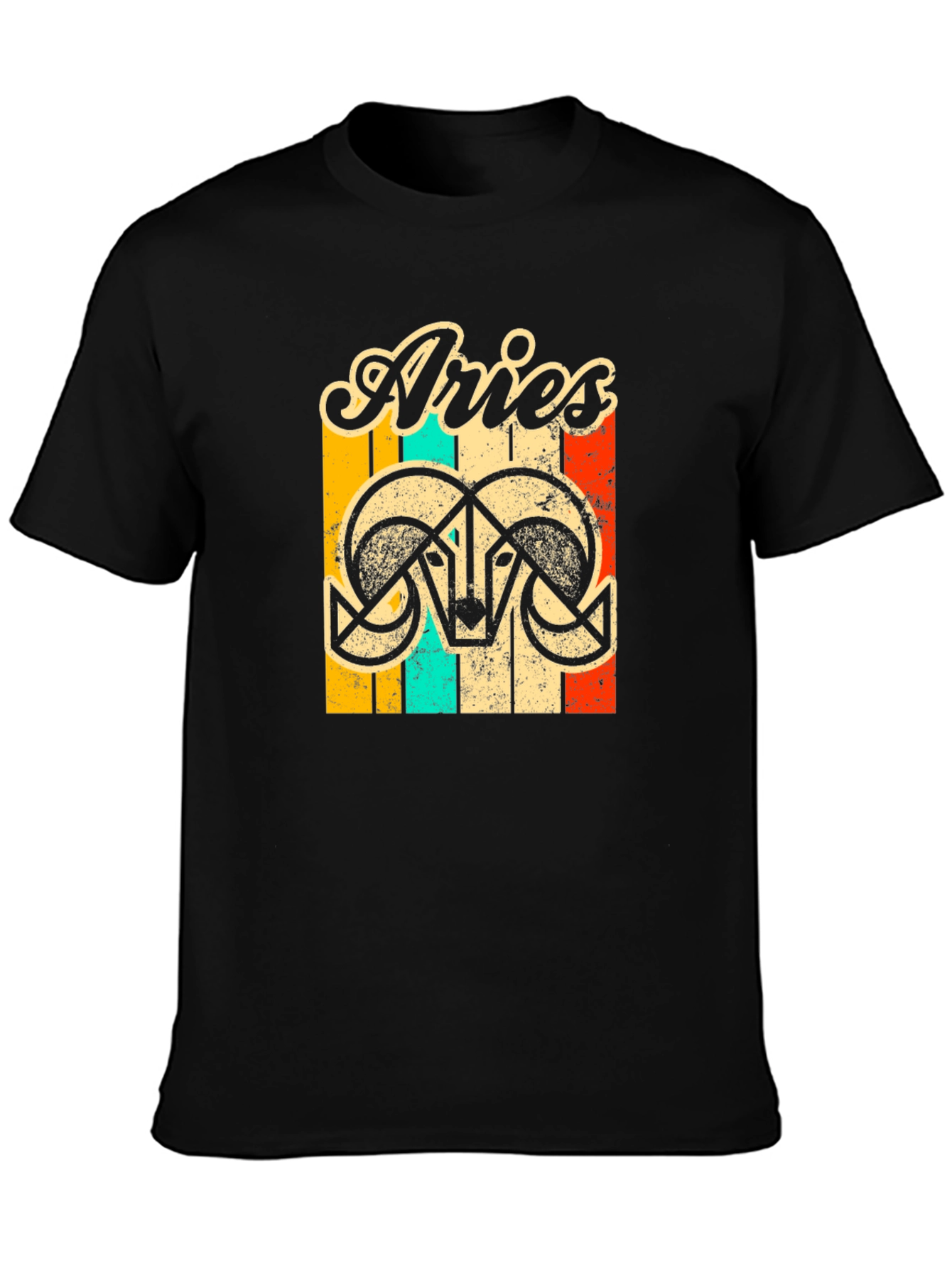 Retro Aries T-Shirt - Zodiac Astrology Tee