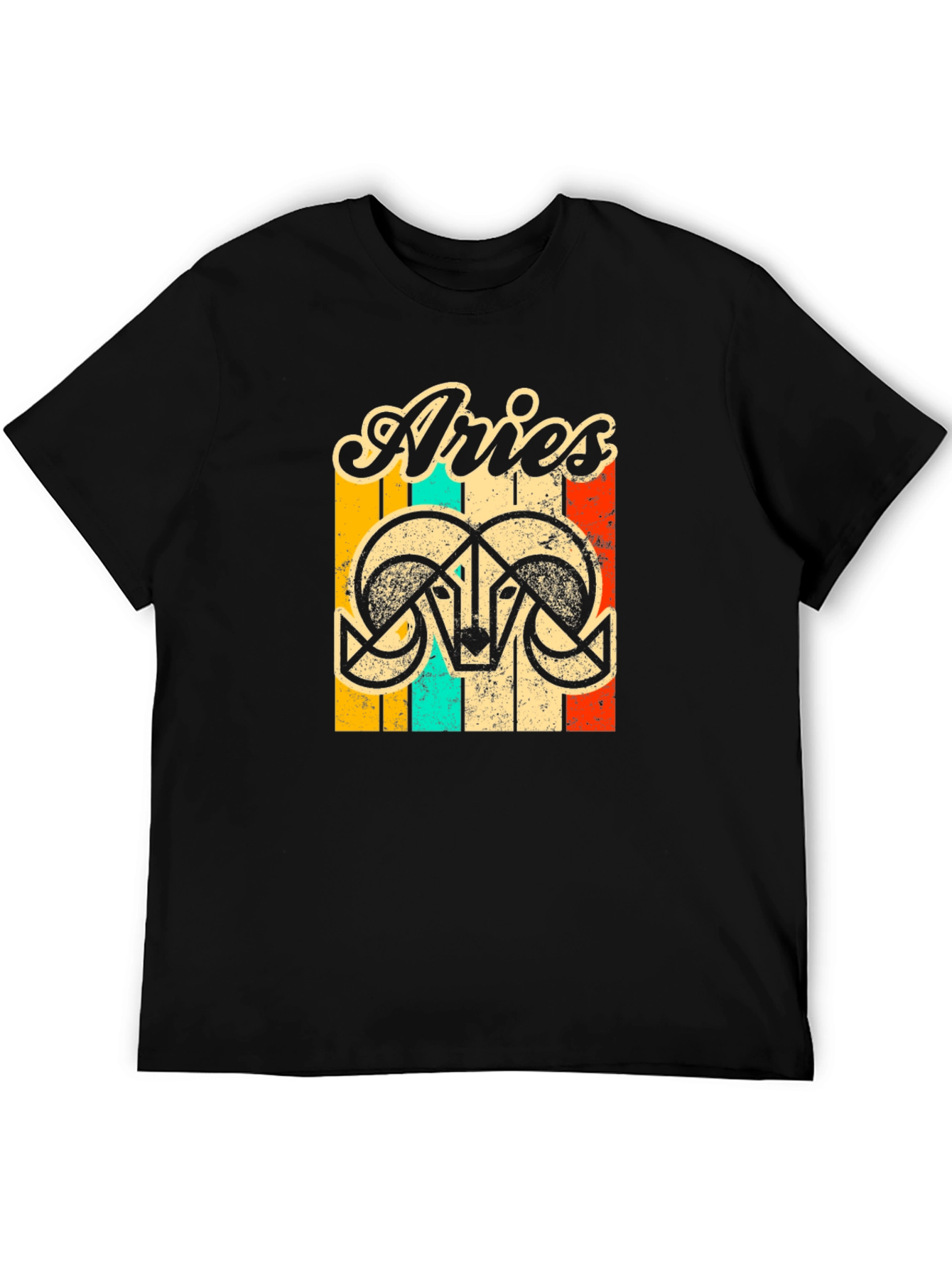 Retro Aries T-Shirt - Zodiac Astrology Tee