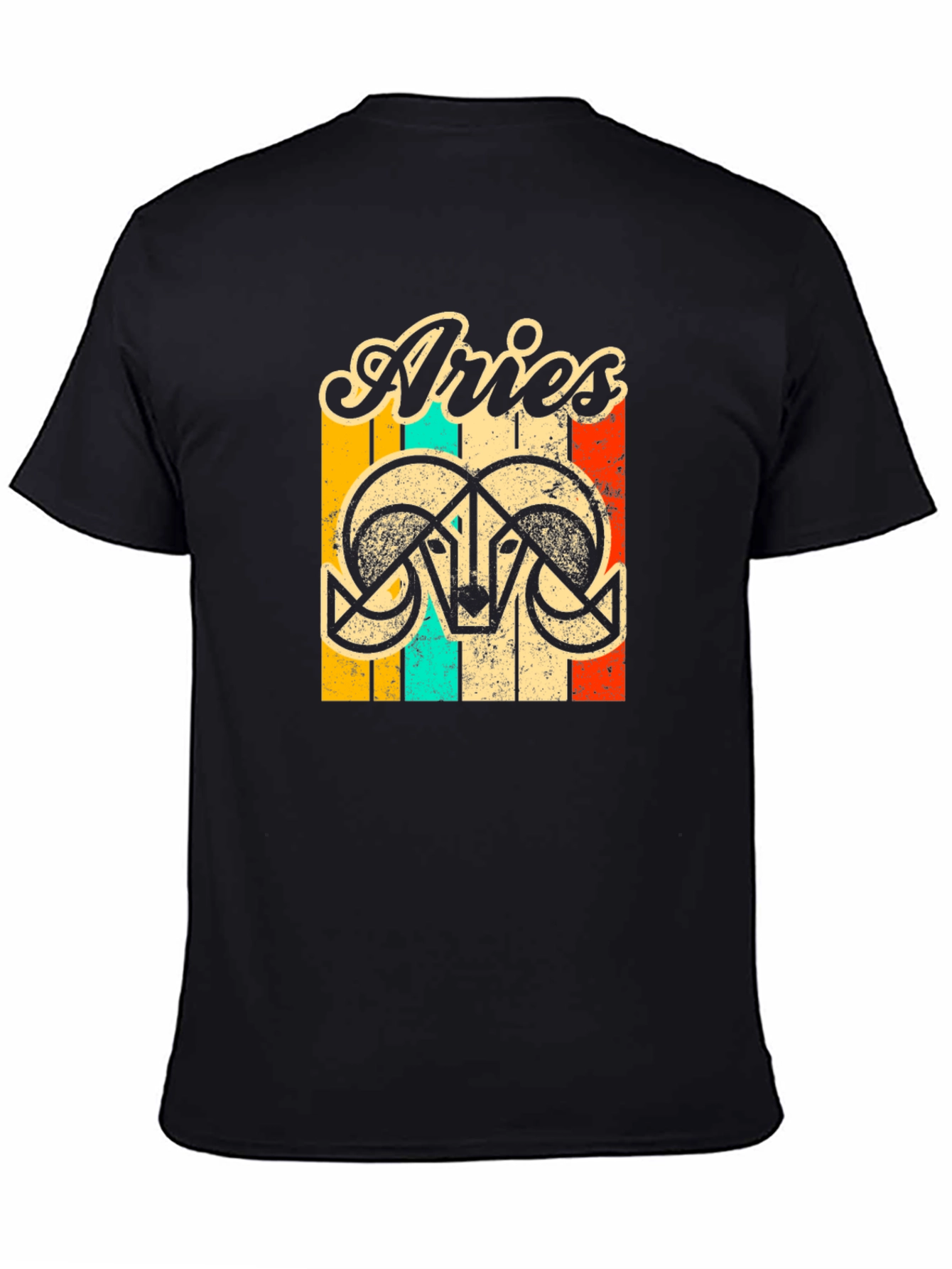 Retro Aries T-Shirt - Zodiac Astrology Tee