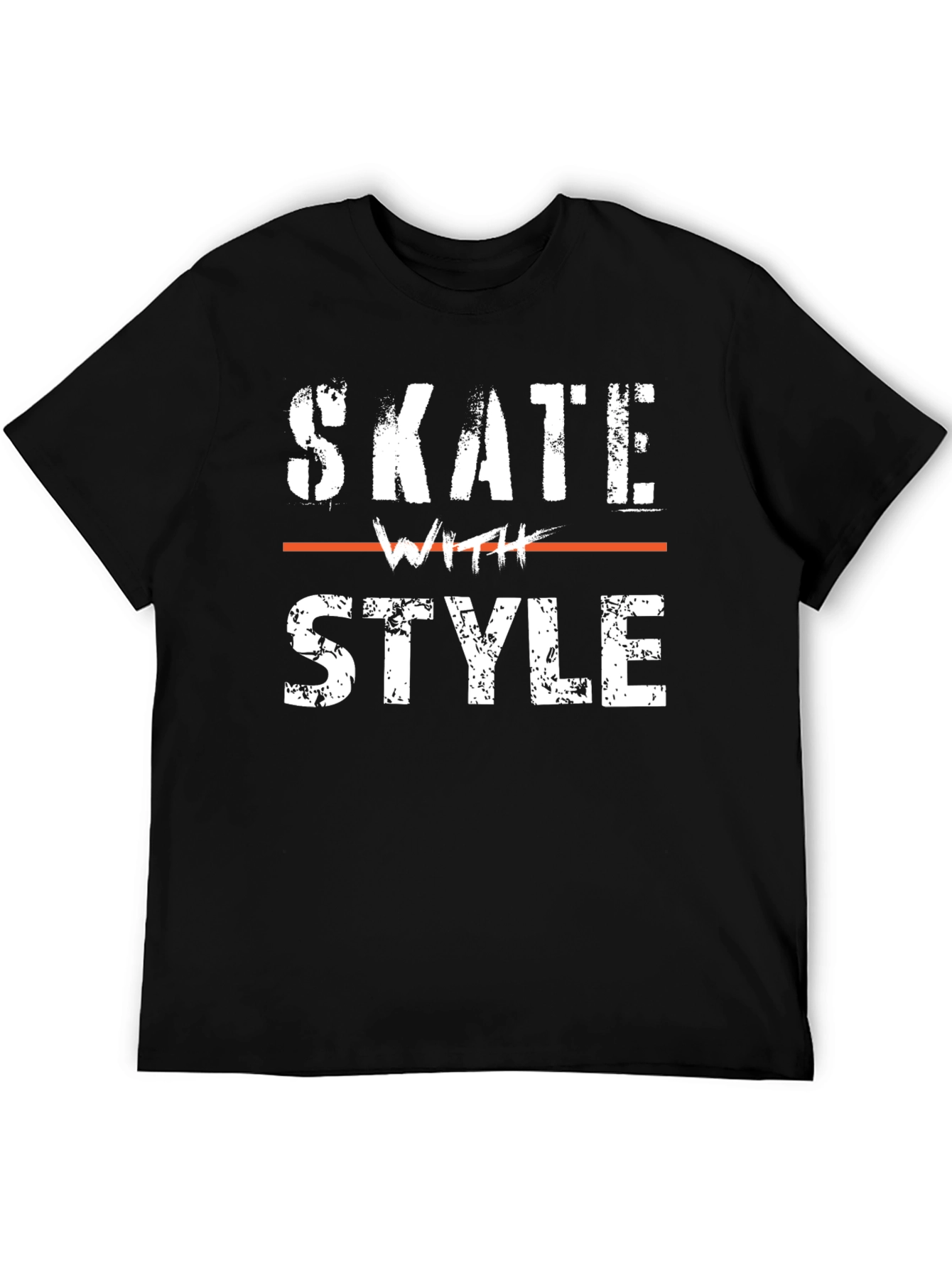 Skate With Style Graphic Tee - Cool Design