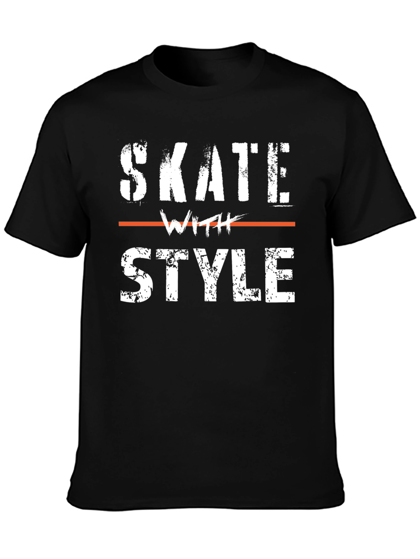 Skate With Style Graphic Tee - Cool Design