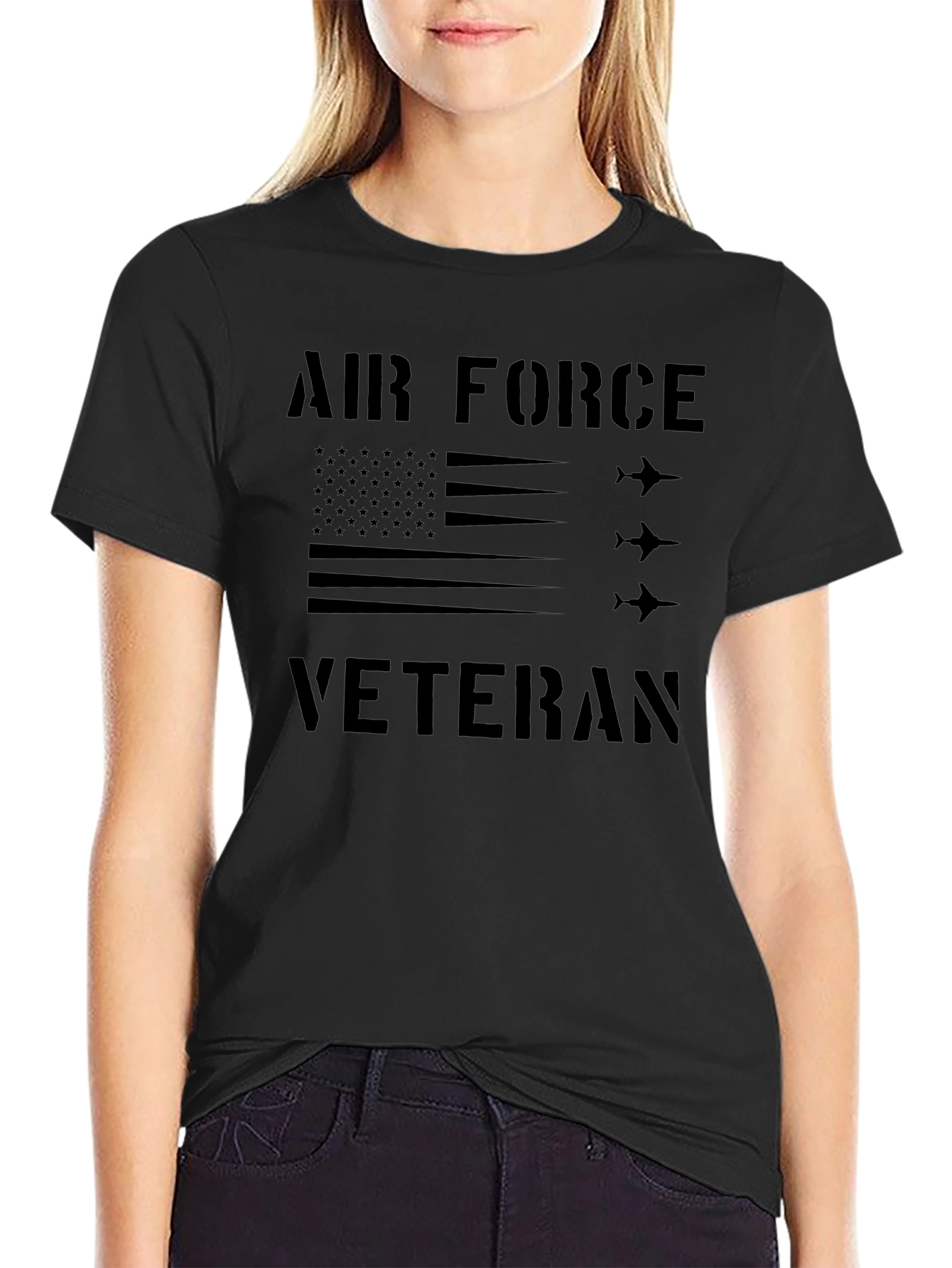 Air Force Veteran Graphic T-Shirt - Patriotic Design