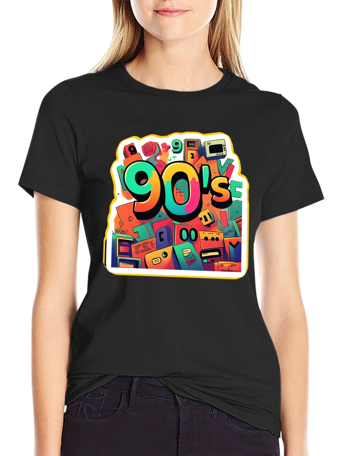 90s Throwback Graphic Tee - Retro Style