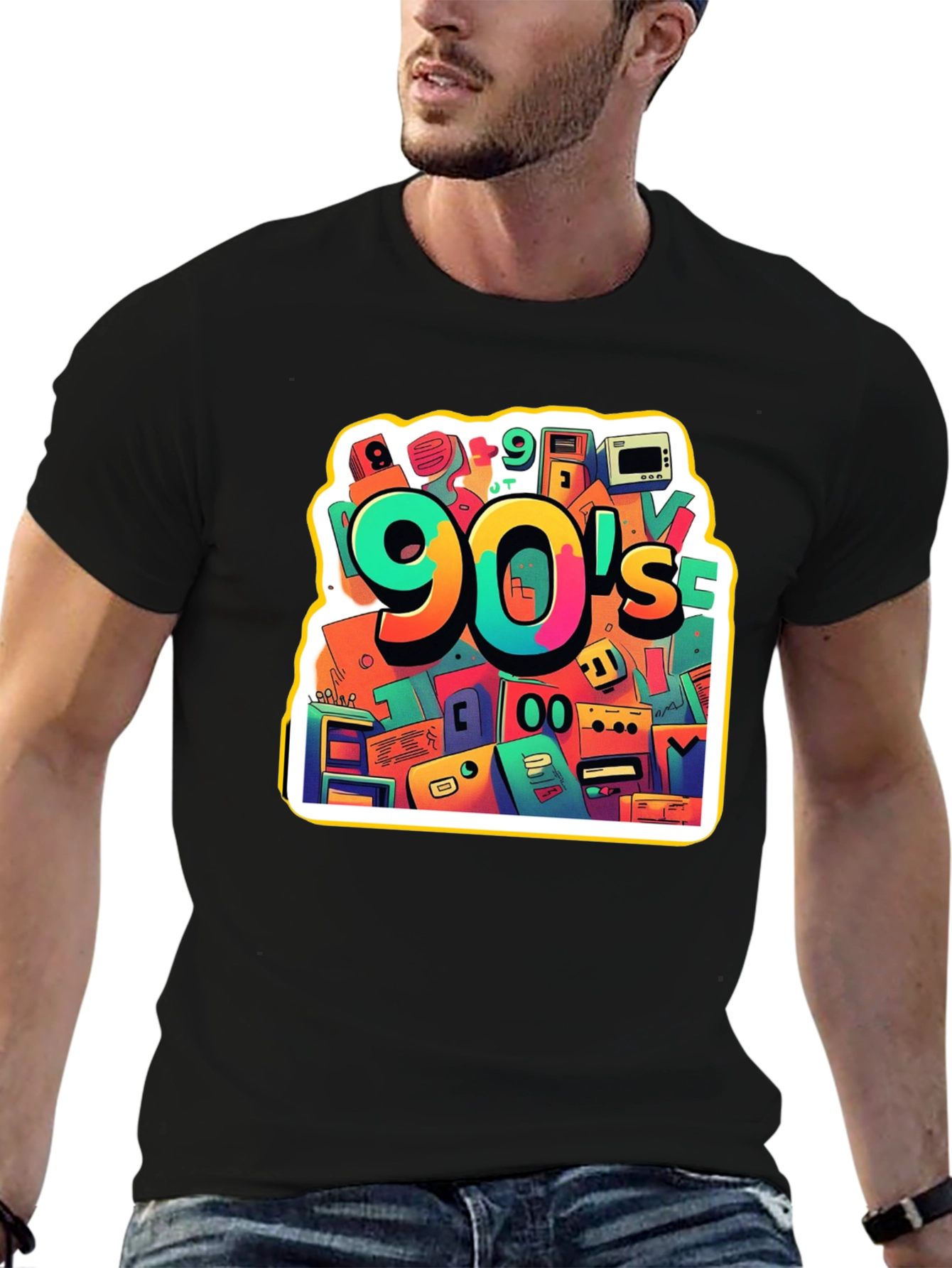 90s Throwback Graphic Tee - Retro Style