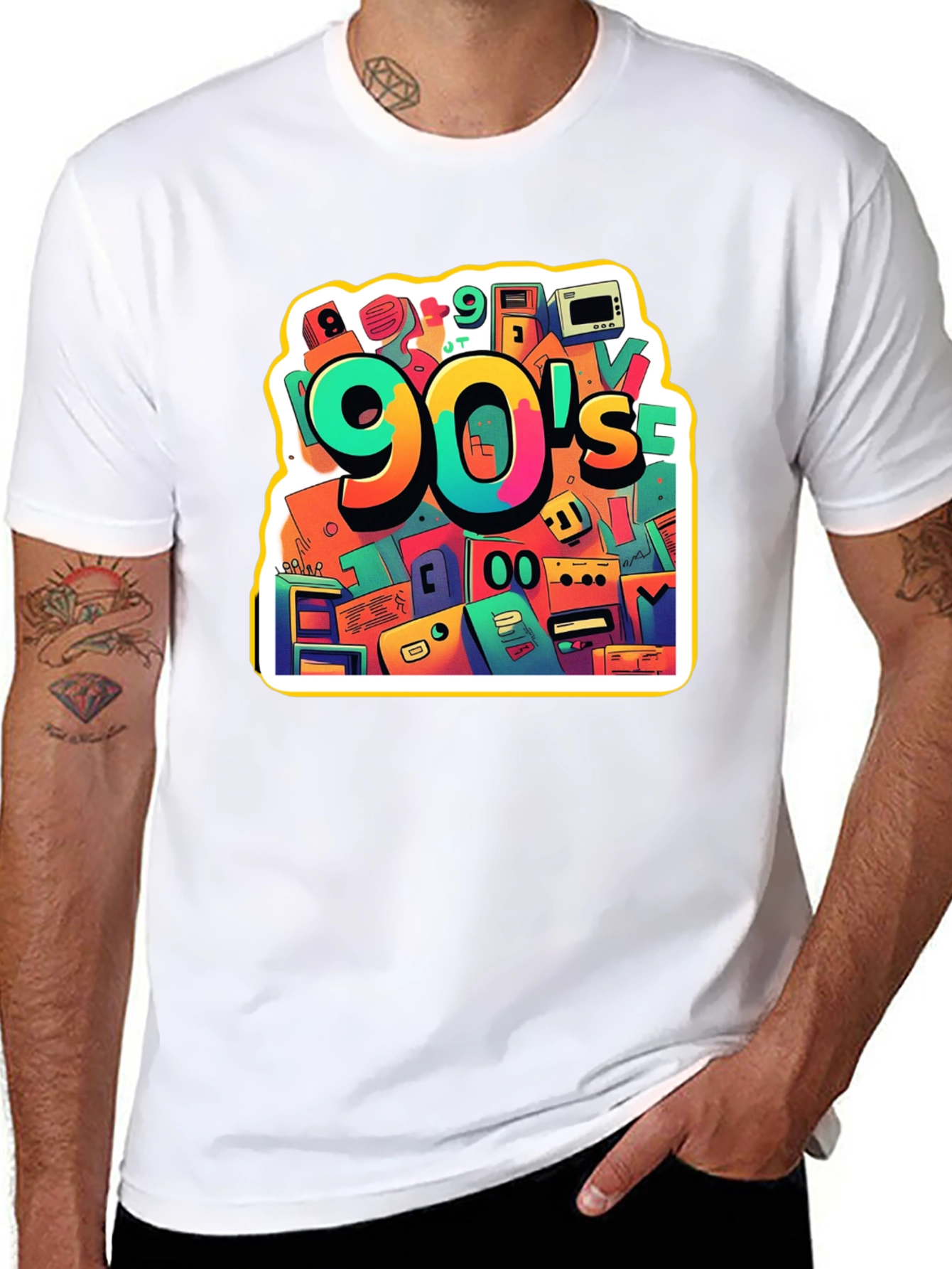 90s Throwback Graphic Tee - Retro Style