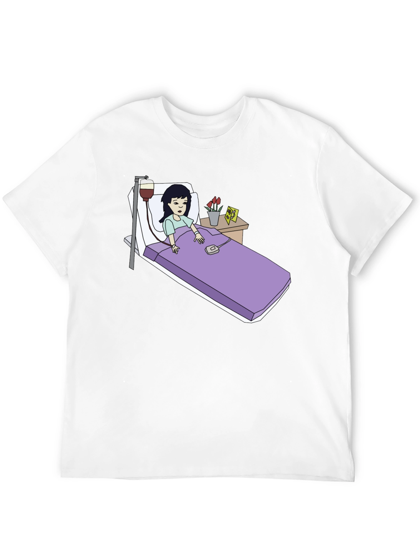 Daria Sick Day Graphic Tee - Black Cotton T-Shirt