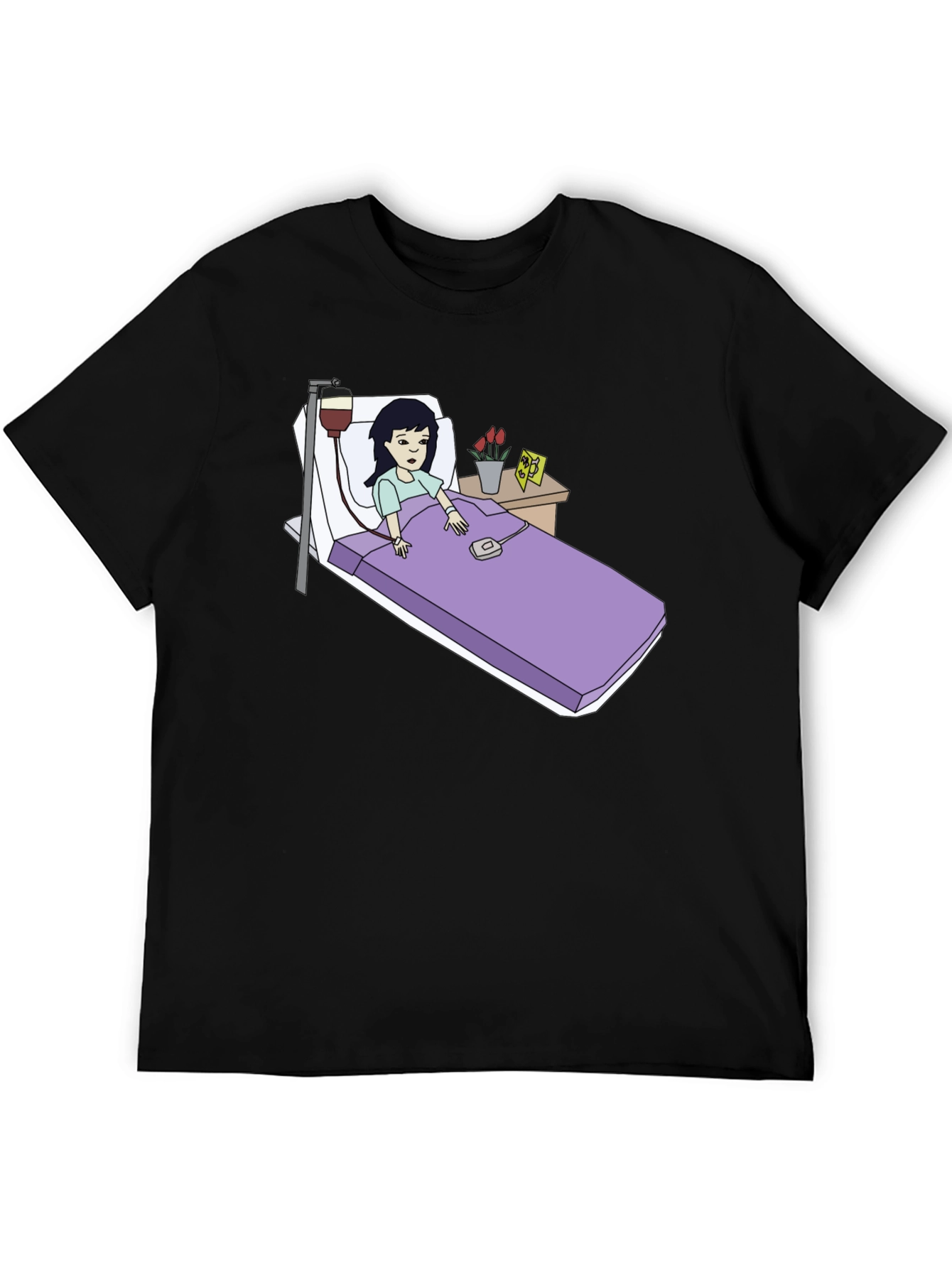 Daria Sick Day Graphic Tee - Black Cotton T-Shirt