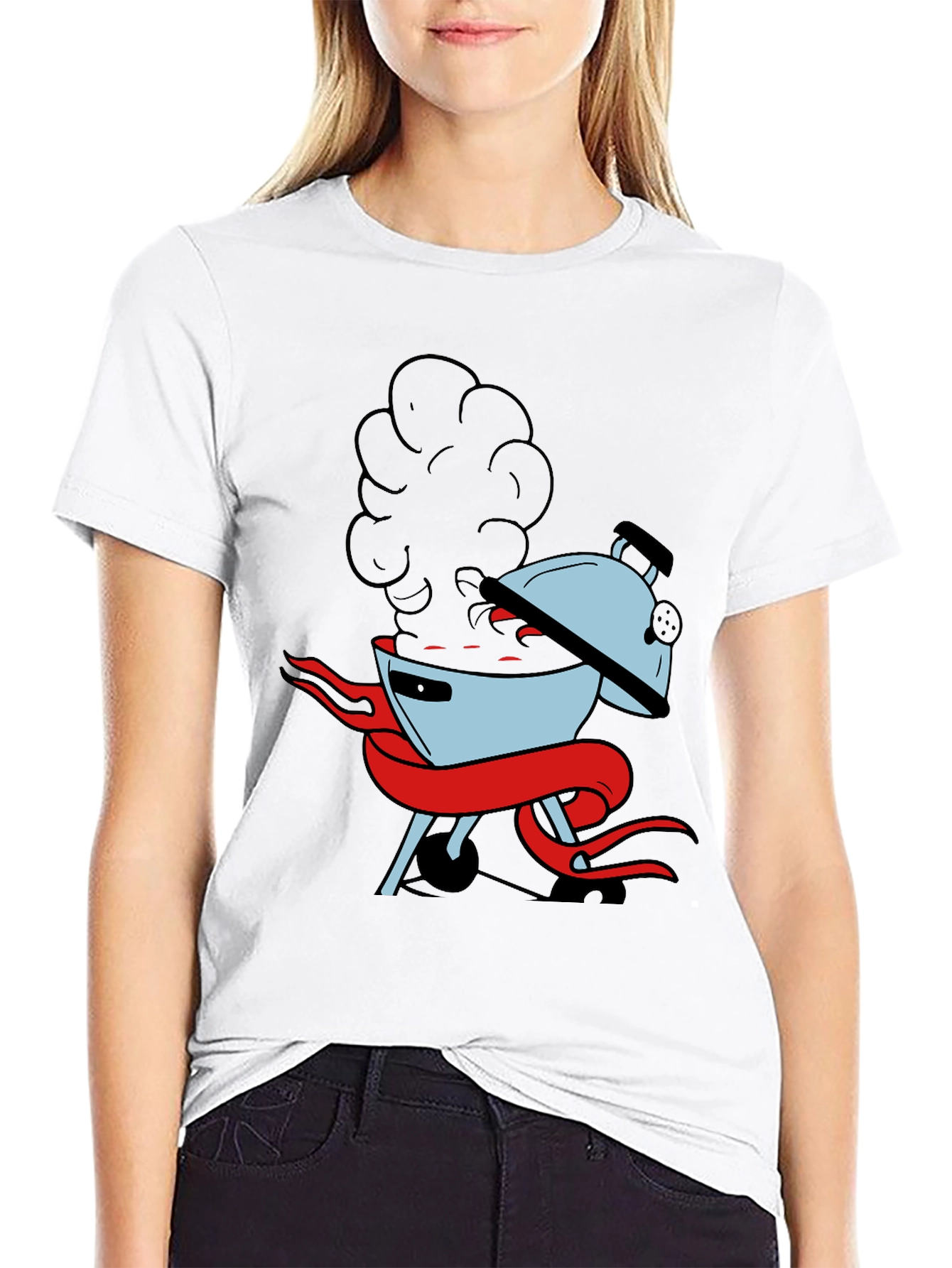 BBQ Grill T-Shirt - Smokin Hot Design