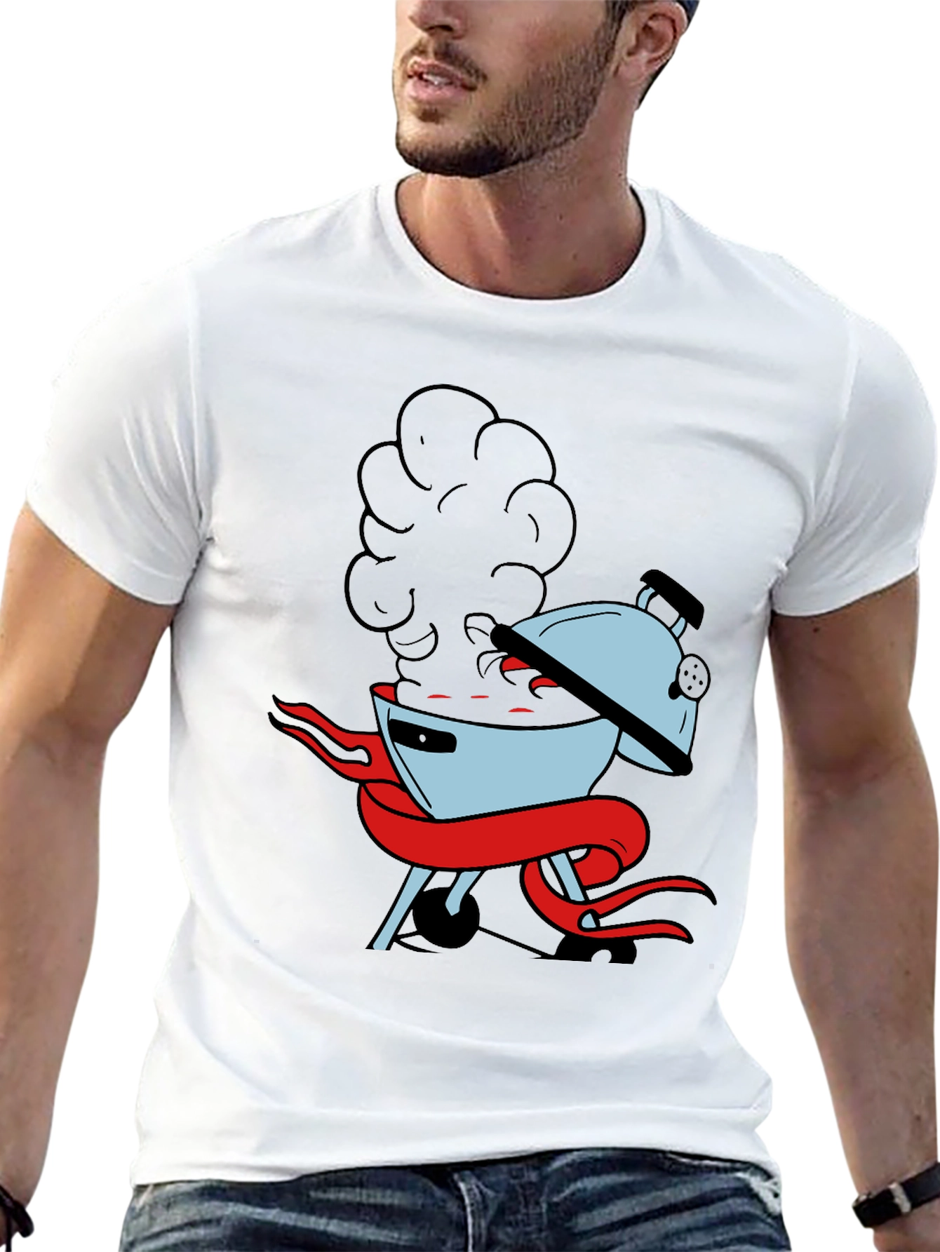 BBQ Grill T-Shirt - Smokin Hot Design