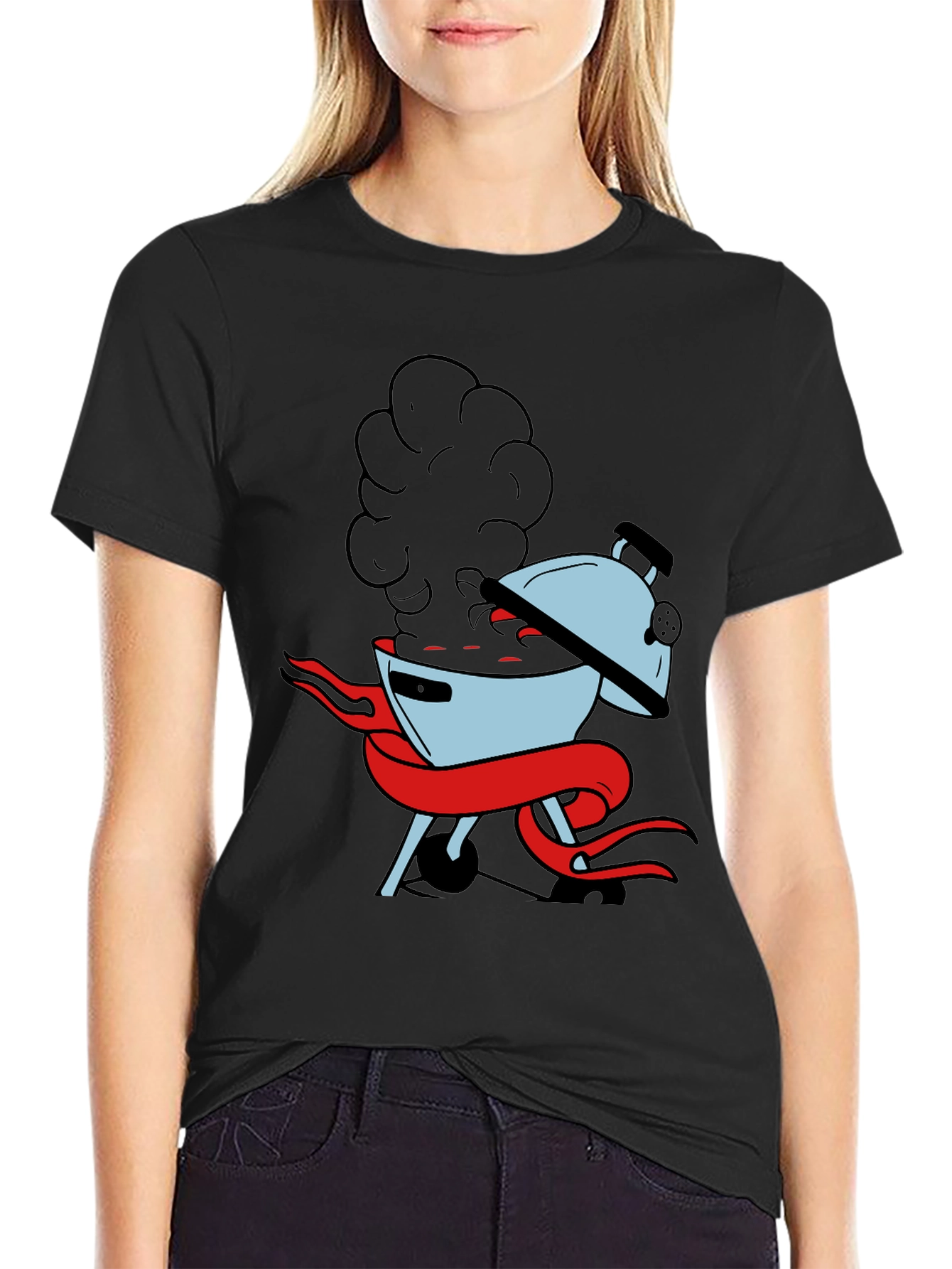 BBQ Grill T-Shirt - Smokin Hot Design