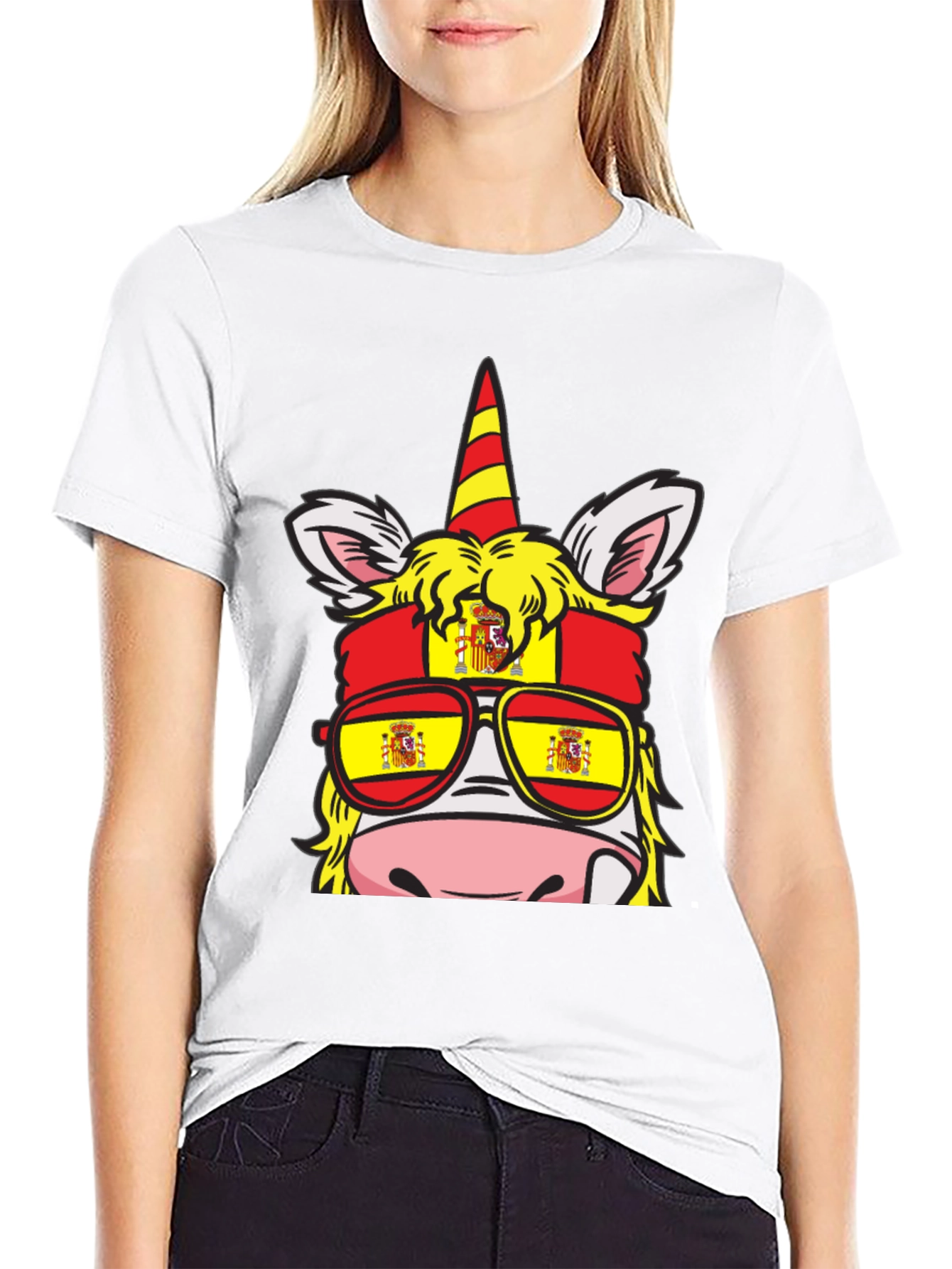 Spain Flag Unicorn T-Shirt