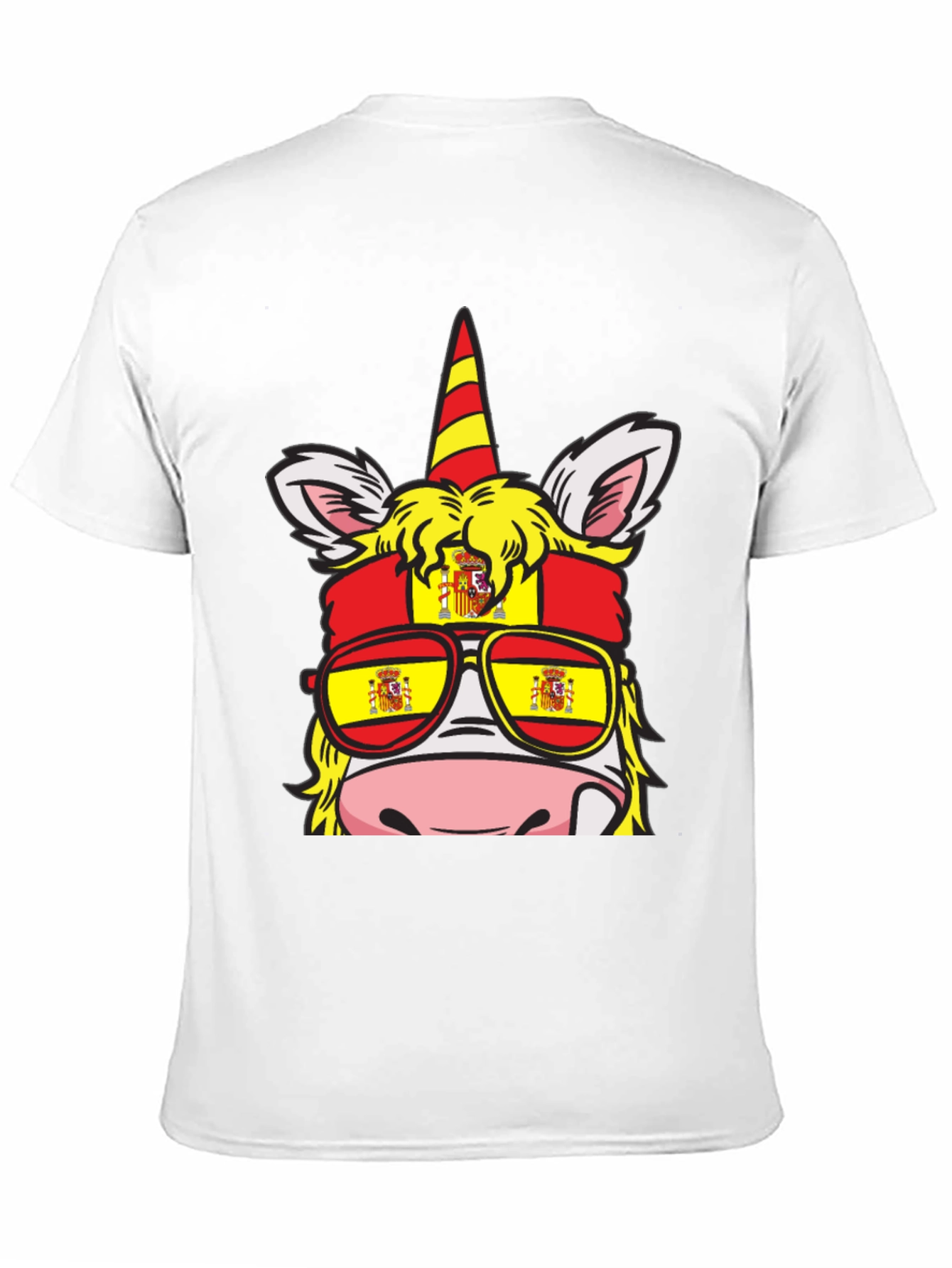 Spain Flag Unicorn T-Shirt