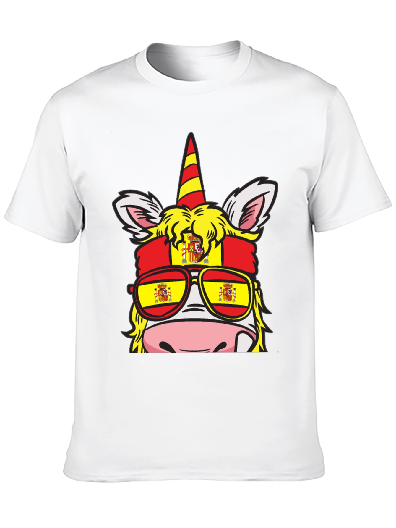 Spain Flag Unicorn T-Shirt