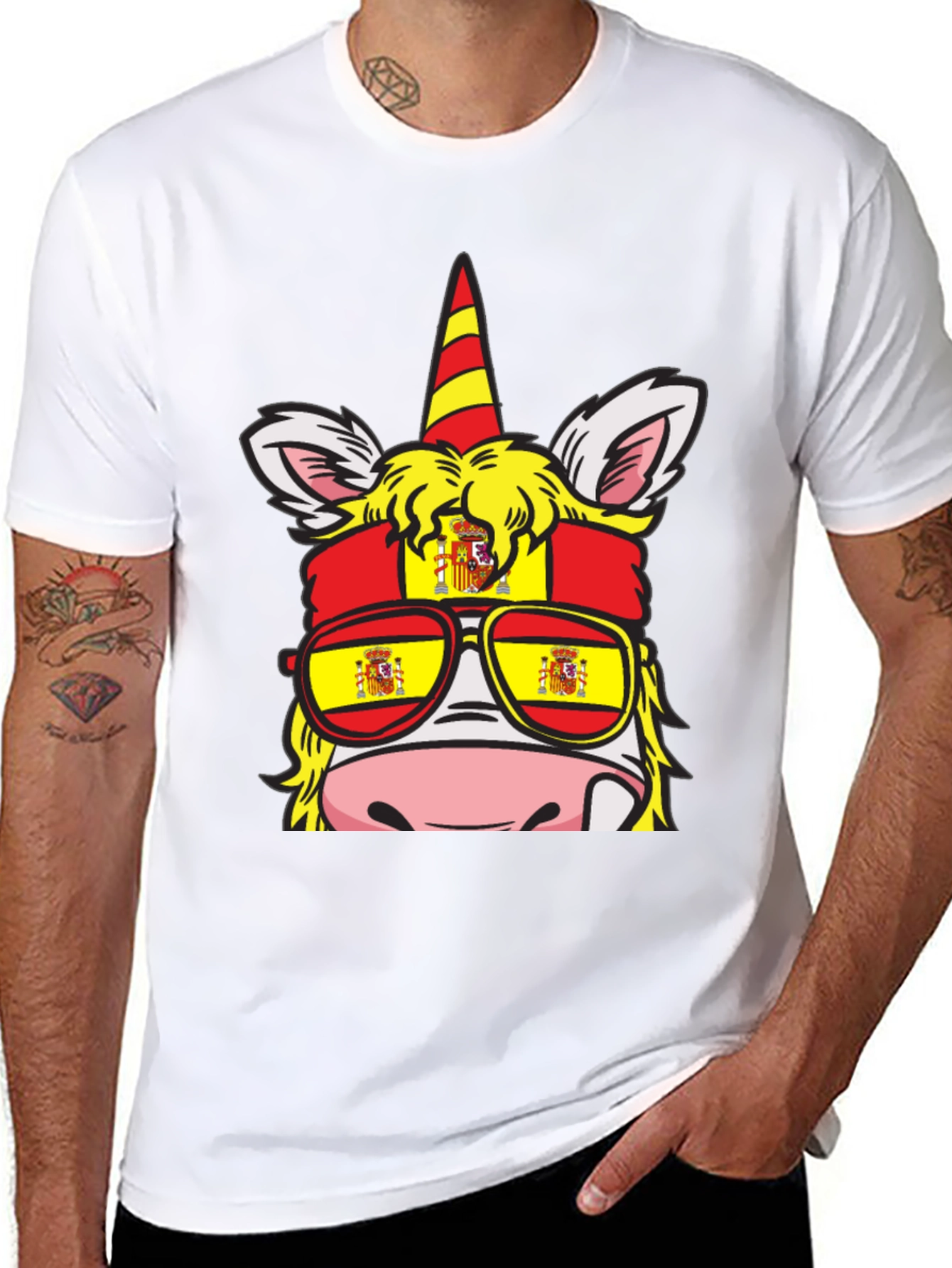 Spain Flag Unicorn T-Shirt
