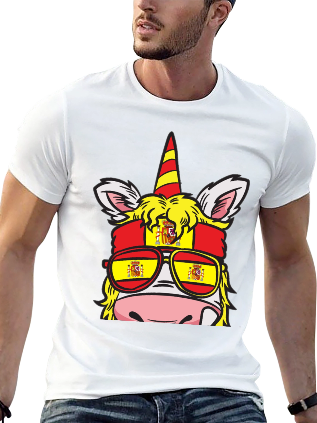 Spain Flag Unicorn T-Shirt