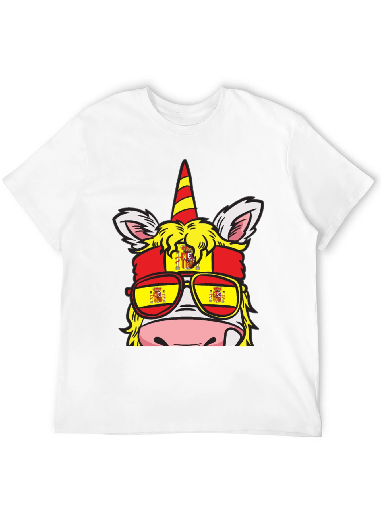 Spain Flag Unicorn T-Shirt