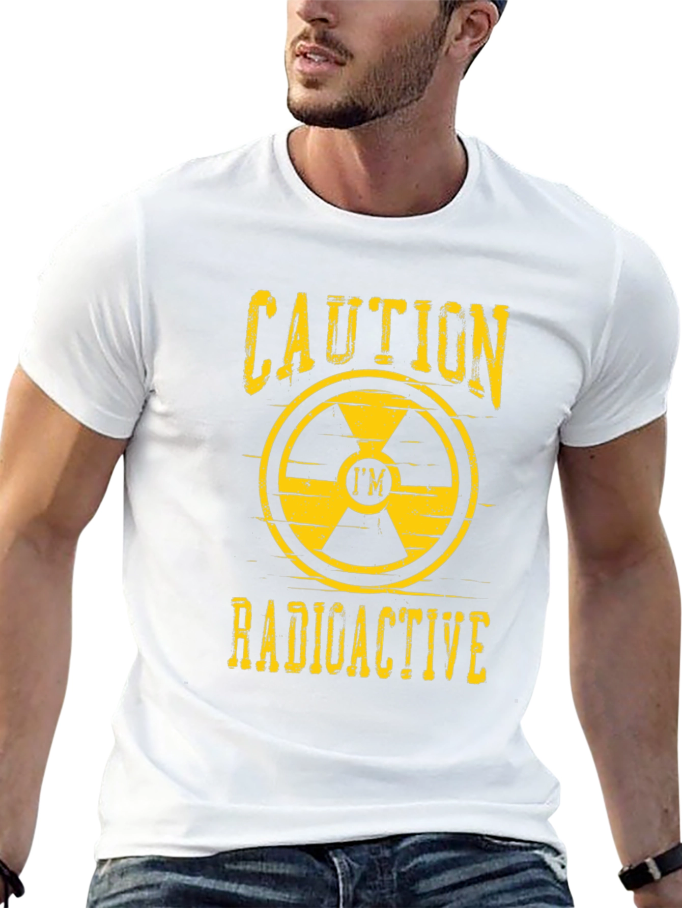 Caution Radioactive T-Shirt - Novelty Graphic Tee