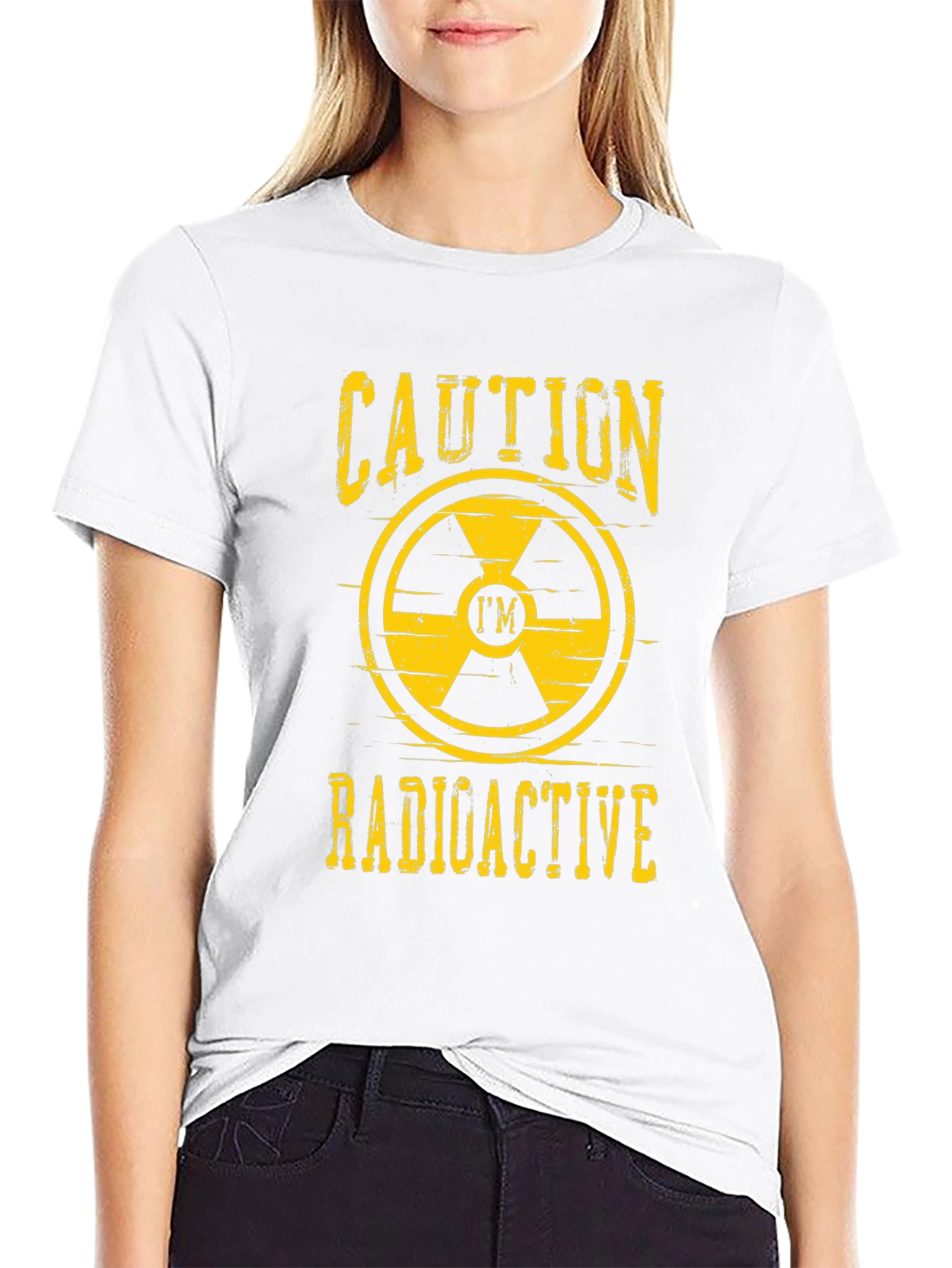 Caution Radioactive T-Shirt - Novelty Graphic Tee
