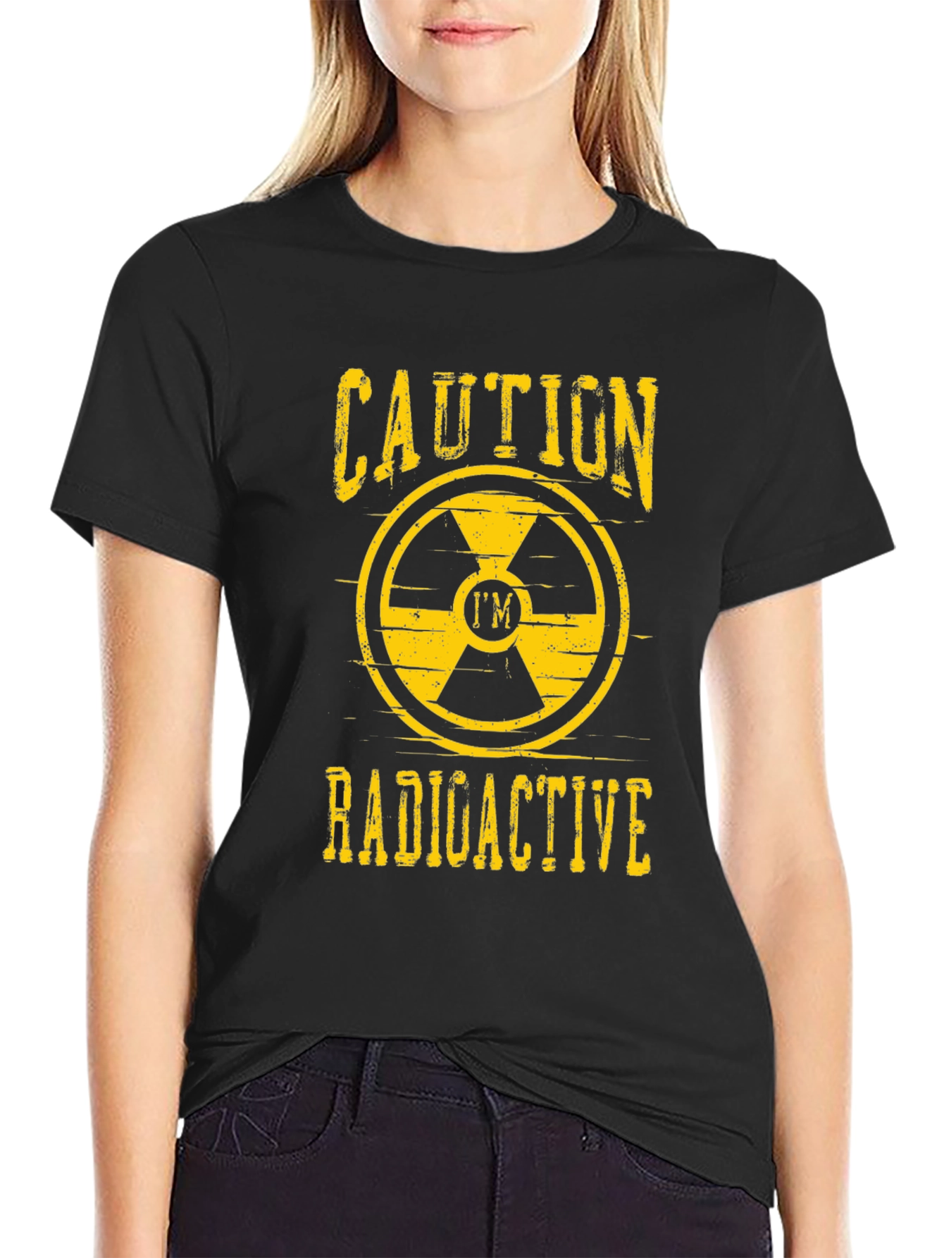 Caution Radioactive T-Shirt - Novelty Graphic Tee