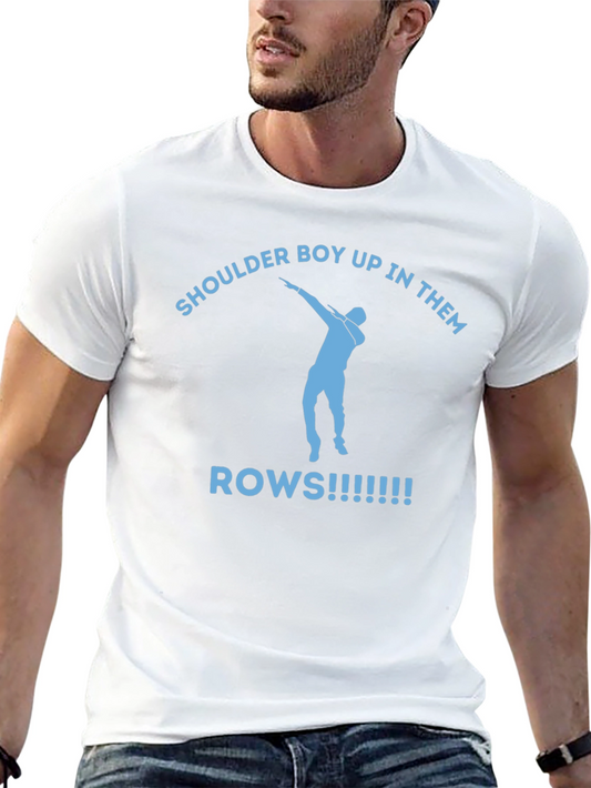 Shoulder Boy Up in Them Rows Graphic Tee