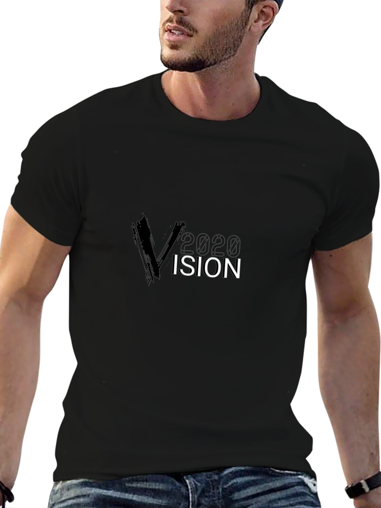 2020 Vision Black Graphic Tee