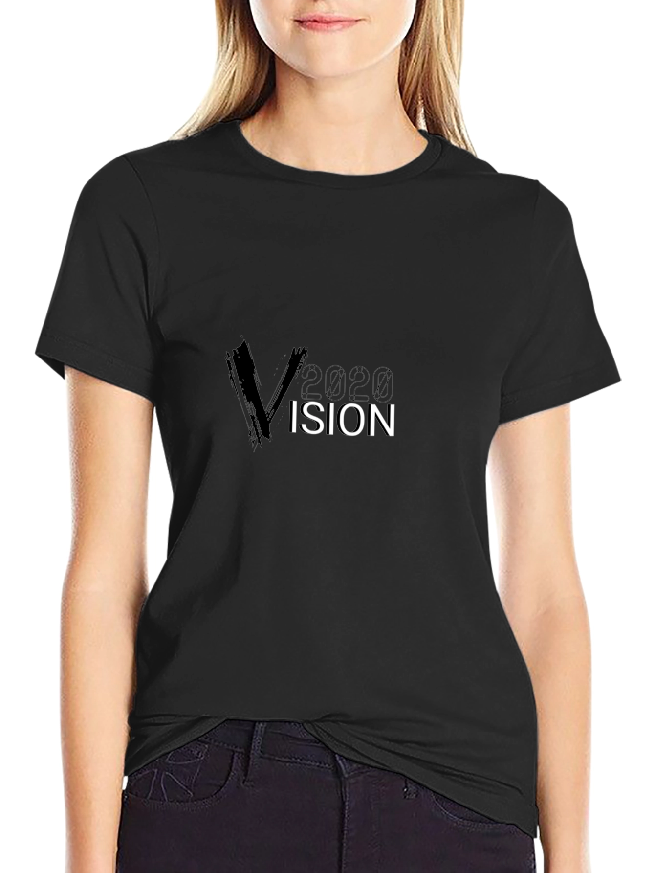 2020 Vision Black Graphic Tee