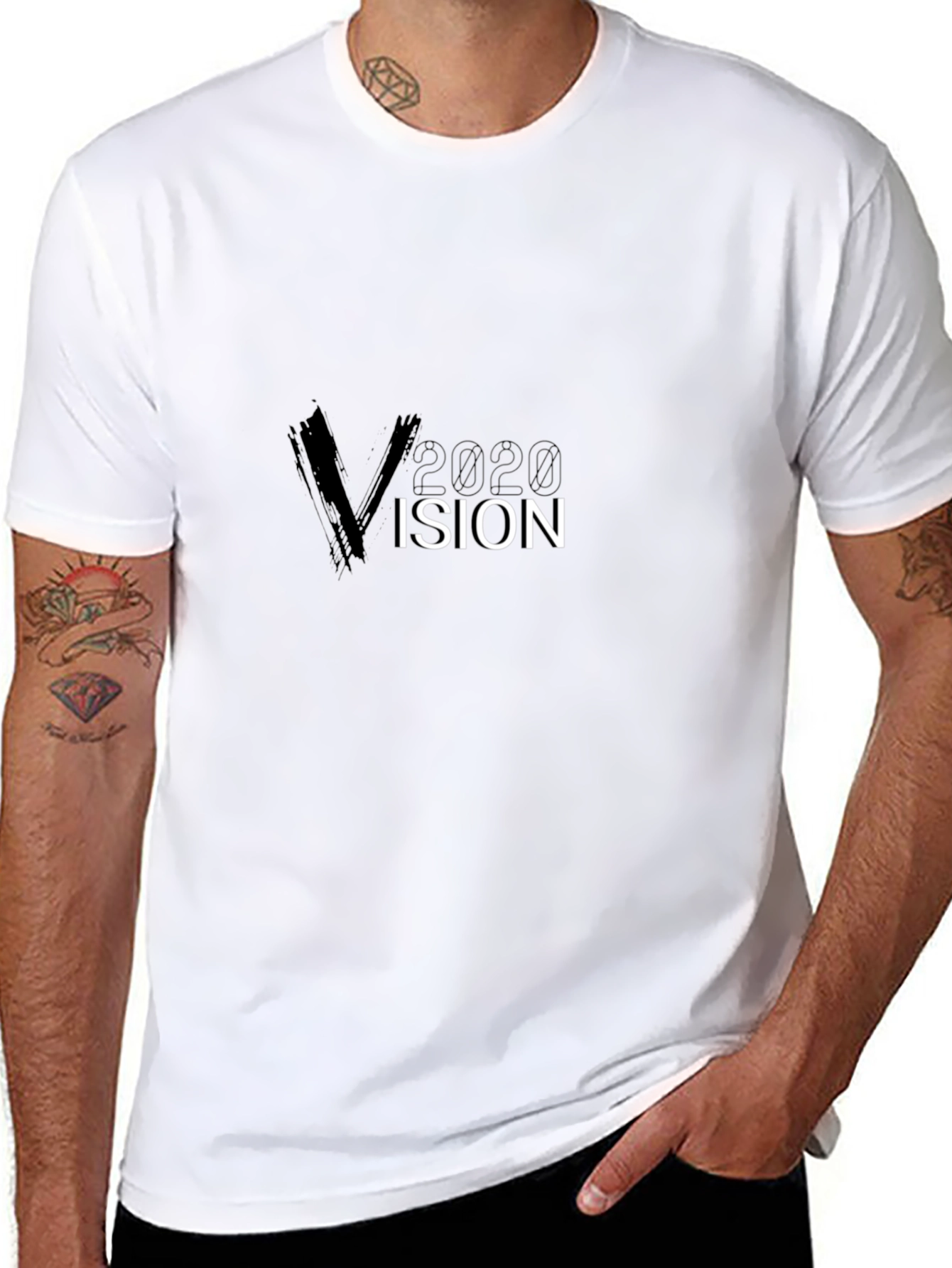 2020 Vision Black Graphic Tee