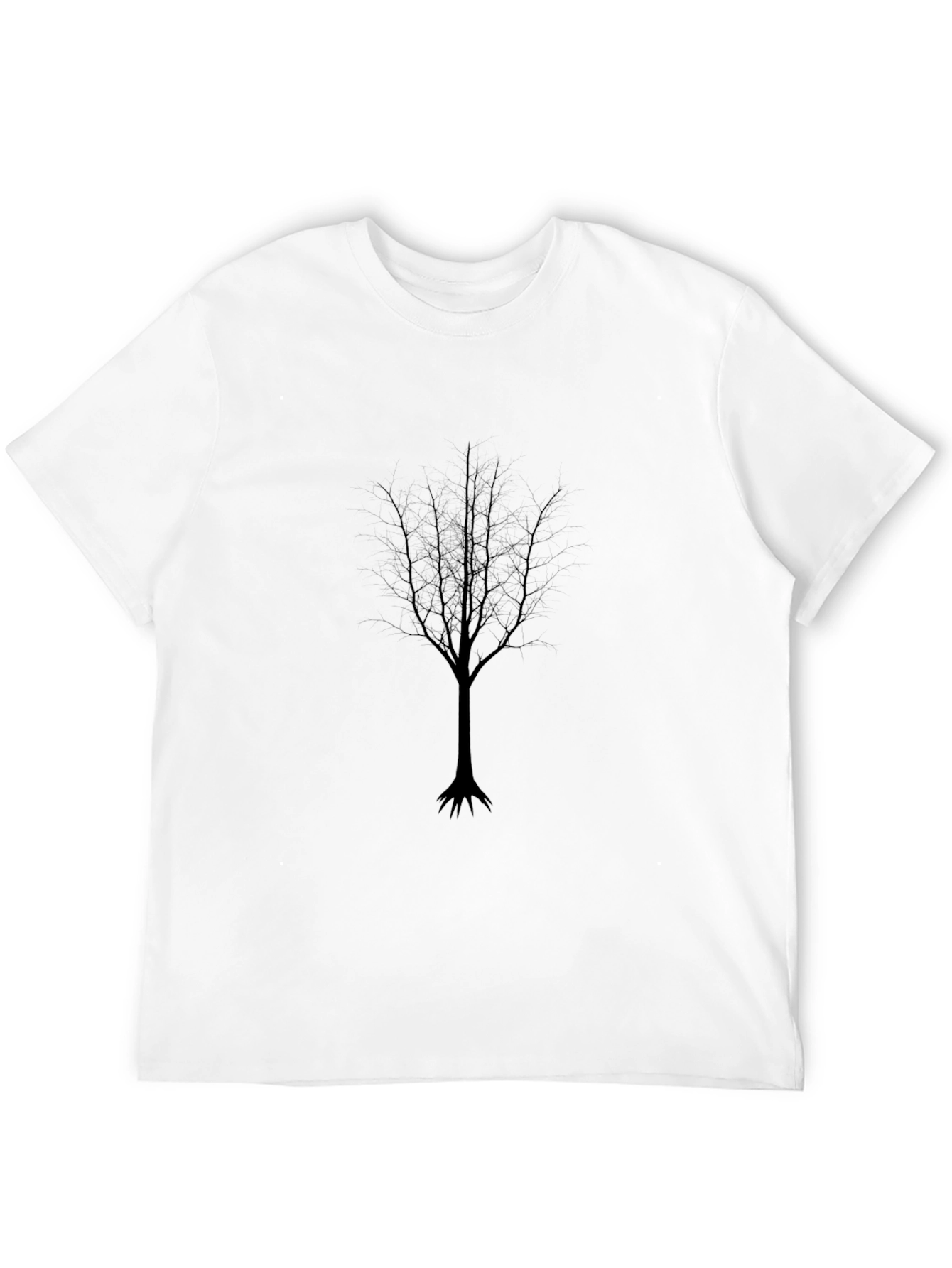 Black Tree Silhouette Graphic T-Shirt