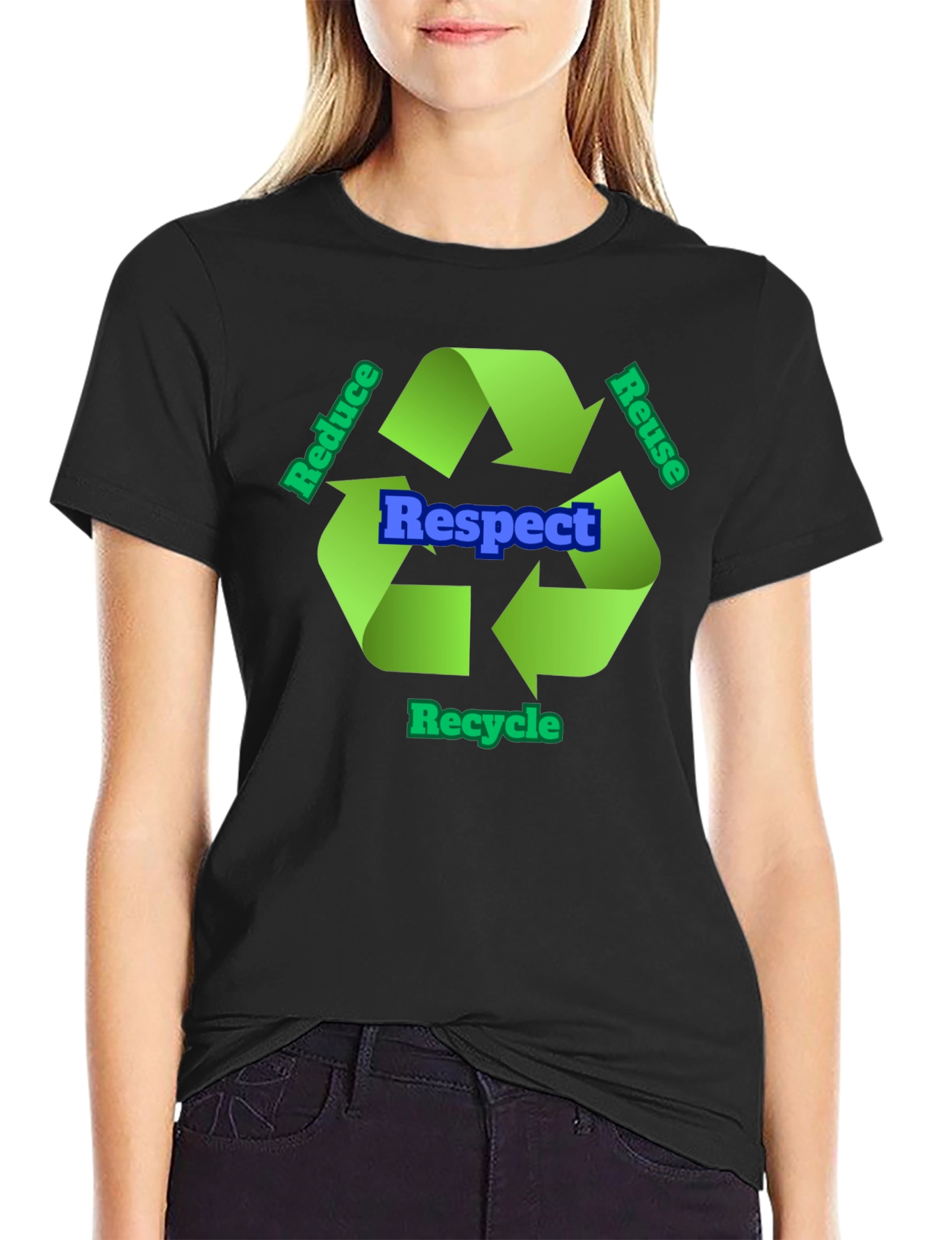 Respect Recycle T-Shirt - Eco-Friendly Design