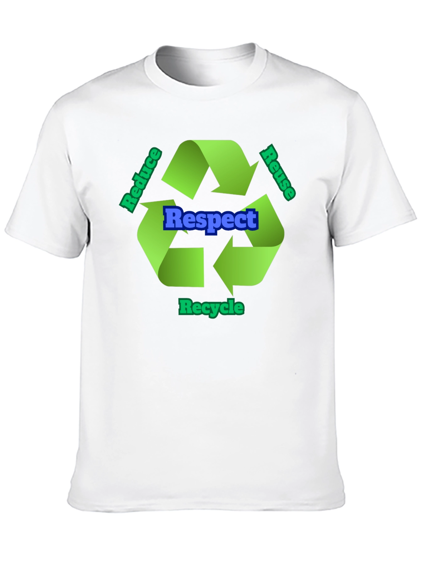 Respect Recycle T-Shirt - Eco-Friendly Design