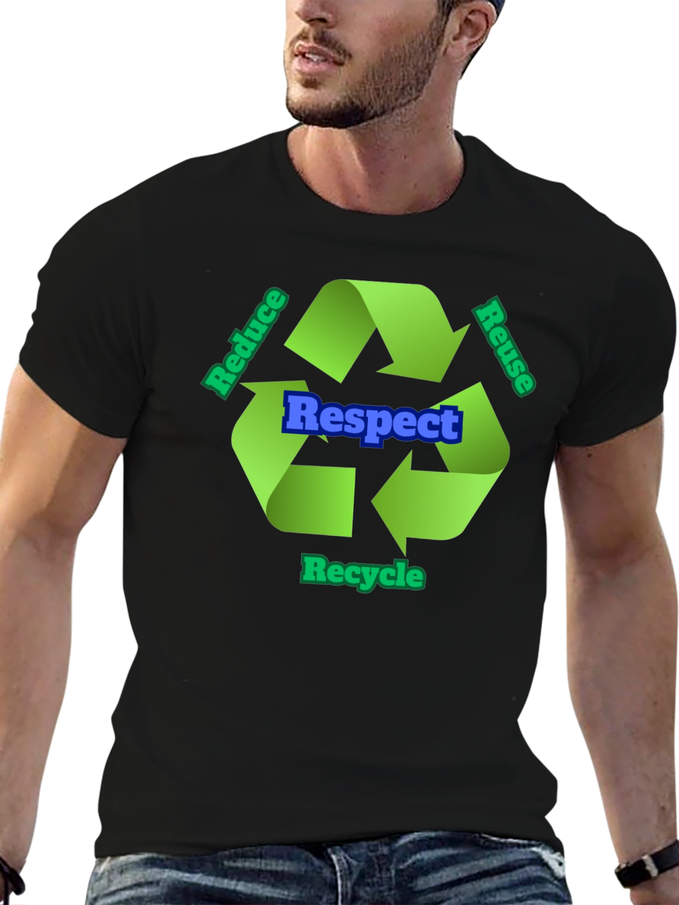 Respect Recycle T-Shirt - Eco-Friendly Design