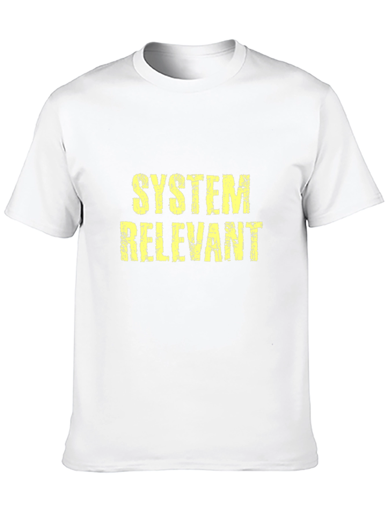 System Relevant Graphic Tee - Black Cotton T-Shirt