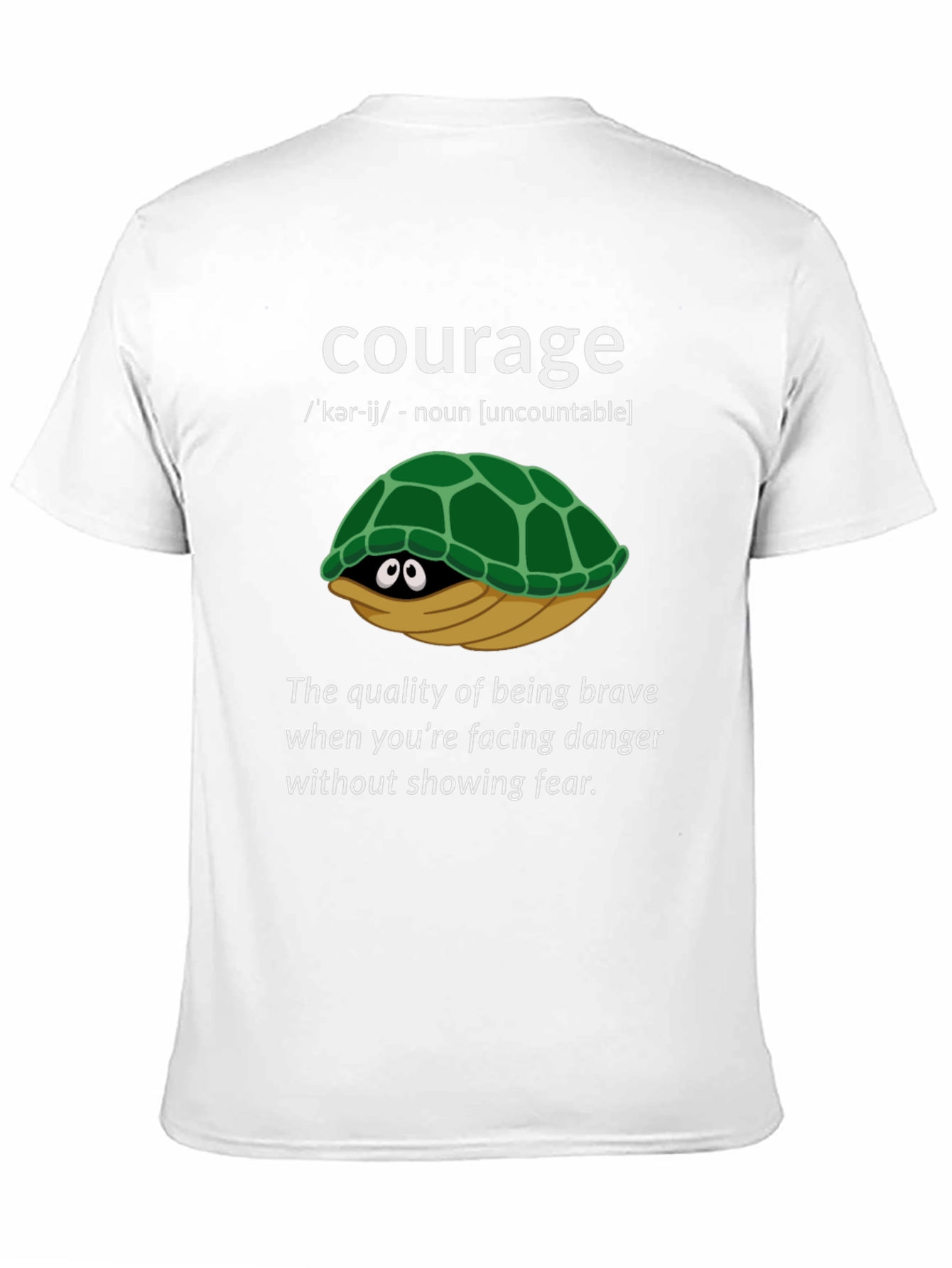 Courage Turtle Graphic T-Shirt