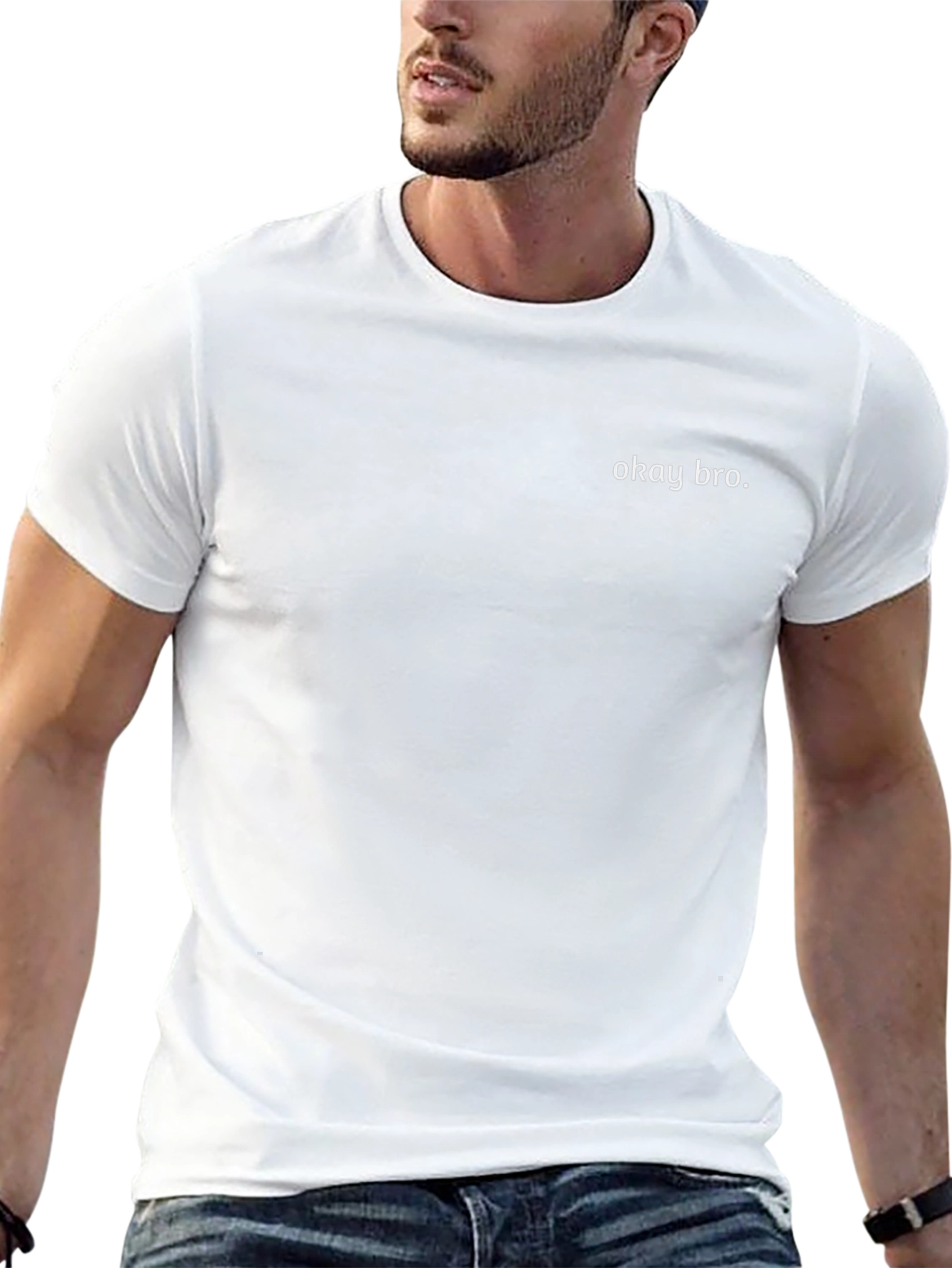 Okay Bro. Black T-Shirt - Casual & Comfy