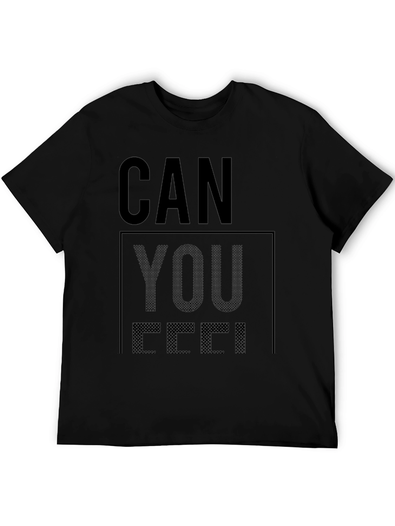 Can You Feel It Black Graphic Tee