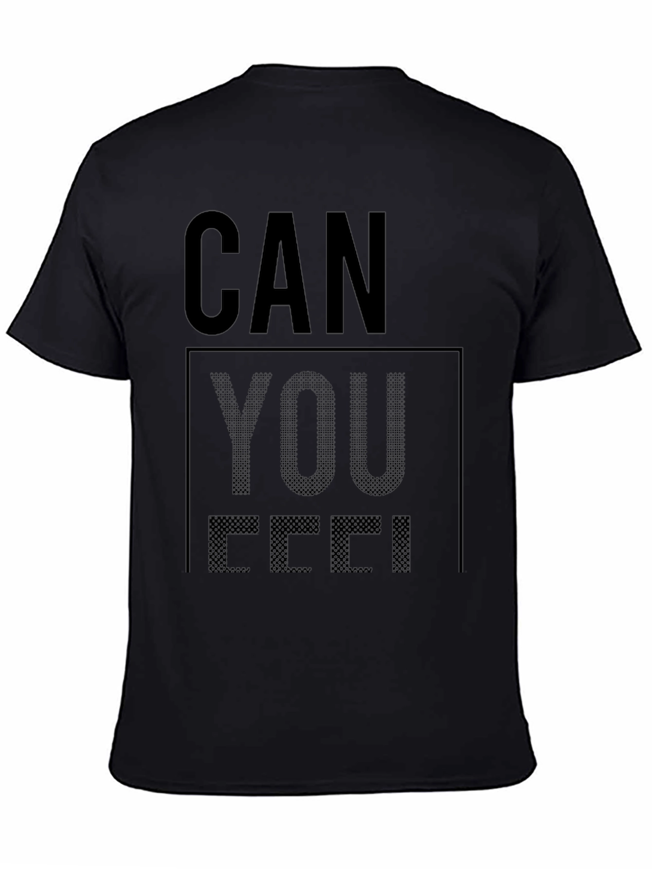 Can You Feel It Black Graphic Tee