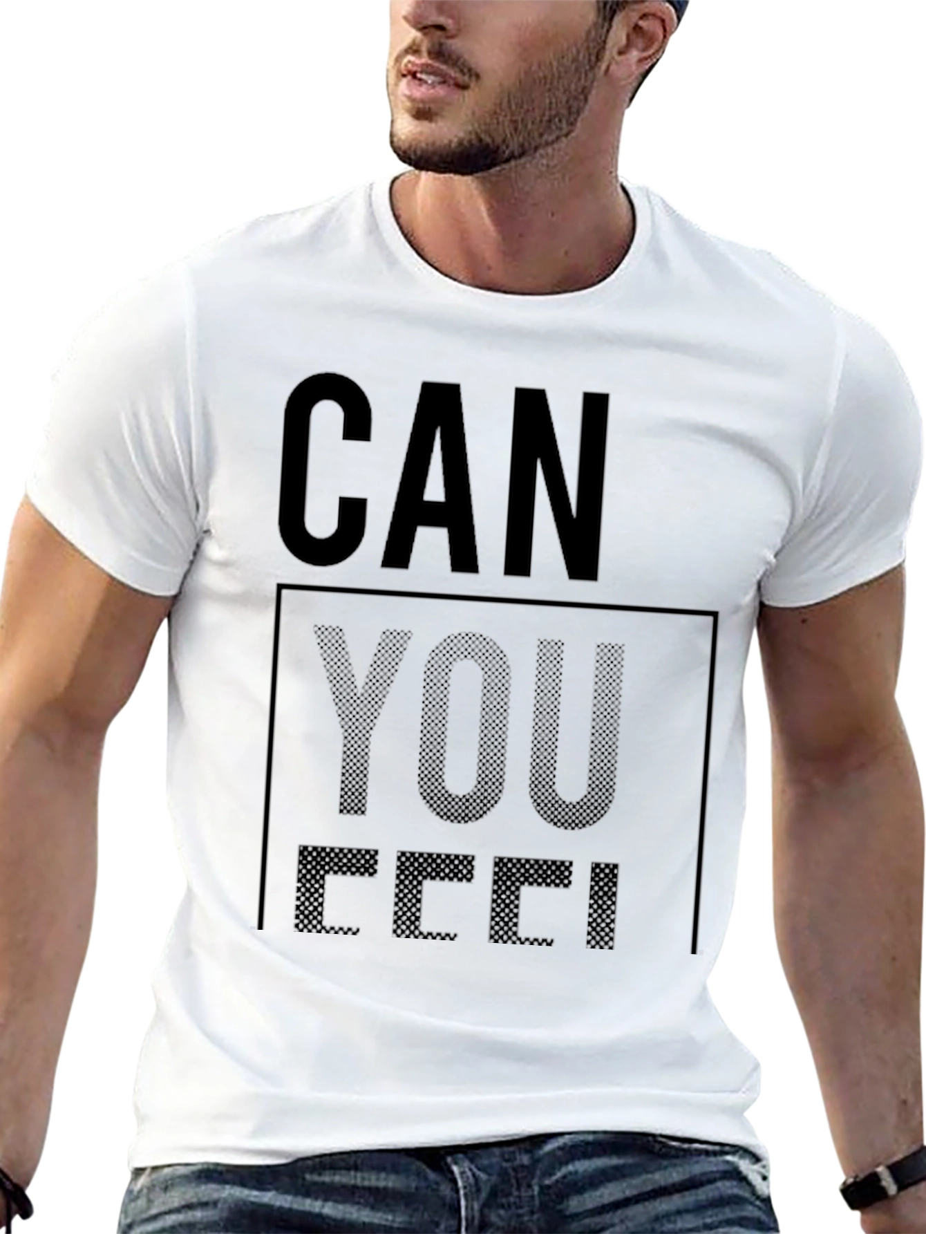 Can You Feel It Black Graphic Tee
