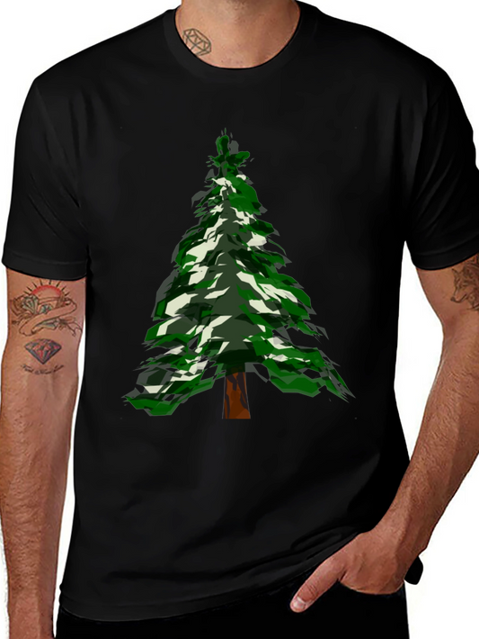 Christmas Tree Graphic Tee - Holiday Style
