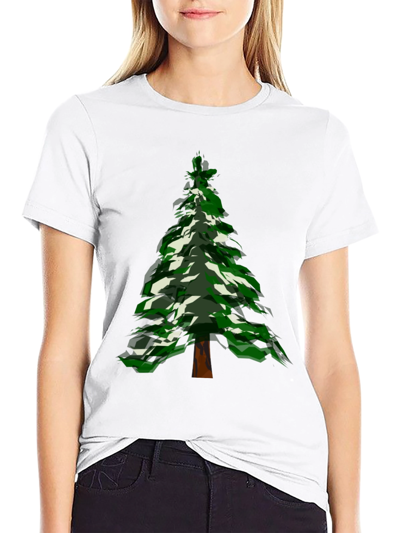 Christmas Tree Graphic Tee - Holiday Style