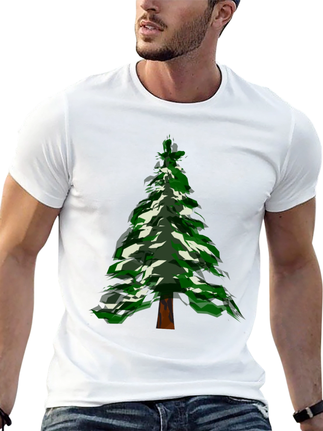 Christmas Tree Graphic Tee - Holiday Style