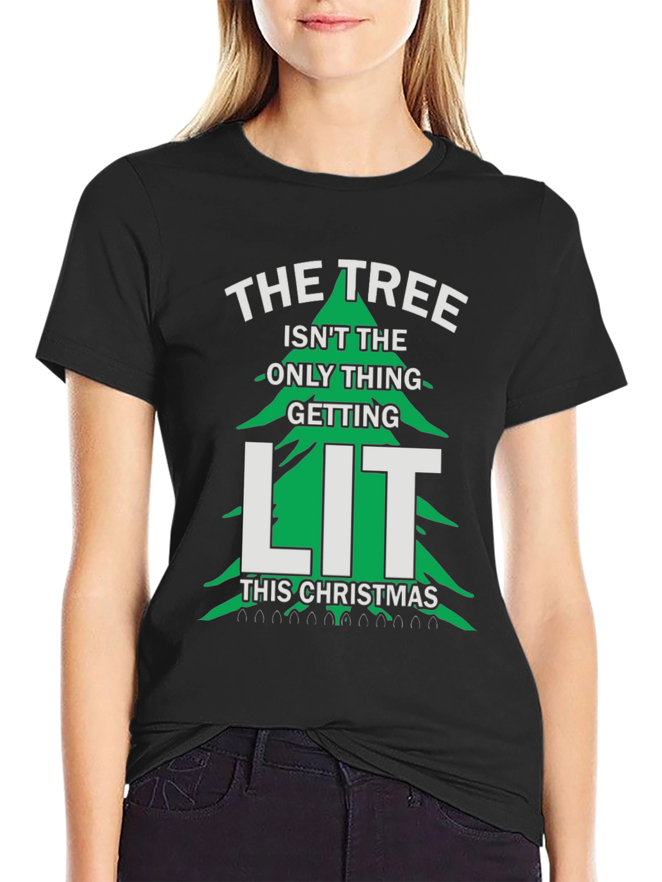 Funny Christmas Tree LIT T-Shirt